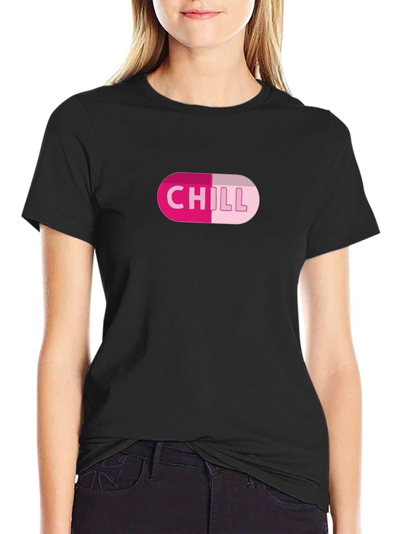 Chill Pill Graphic Tee - Relaxed Style