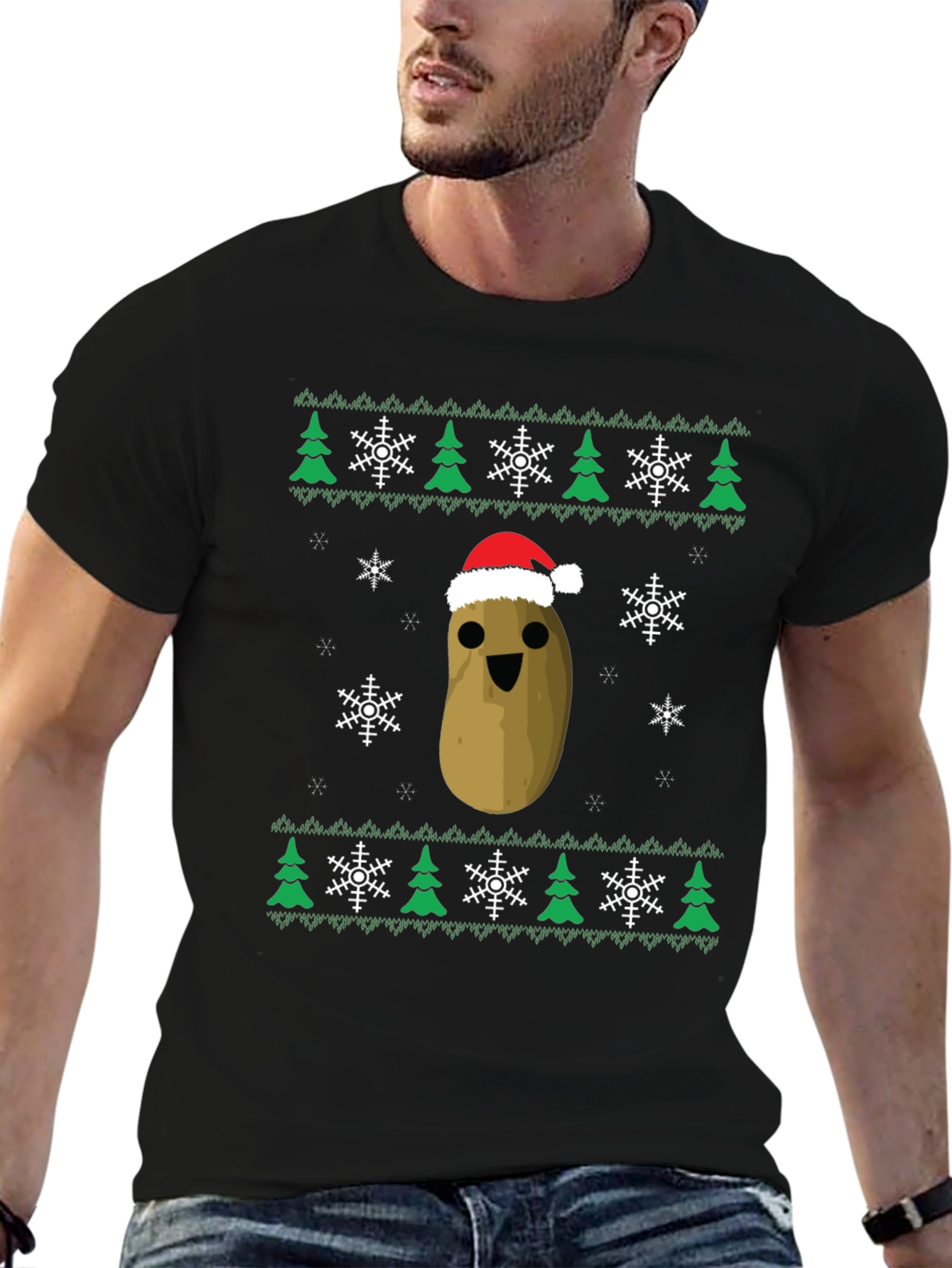 Funny Potato Christmas Ugly Sweater T-Shirt