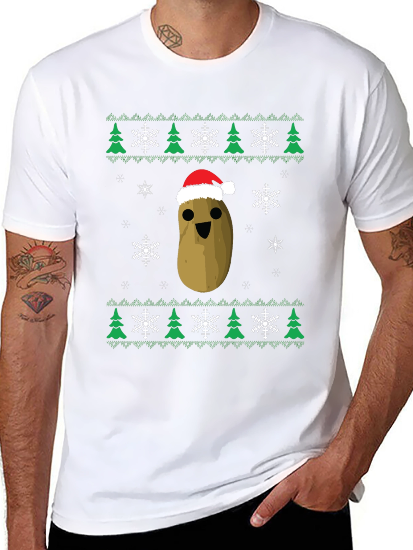 Funny Potato Christmas Ugly Sweater T-Shirt