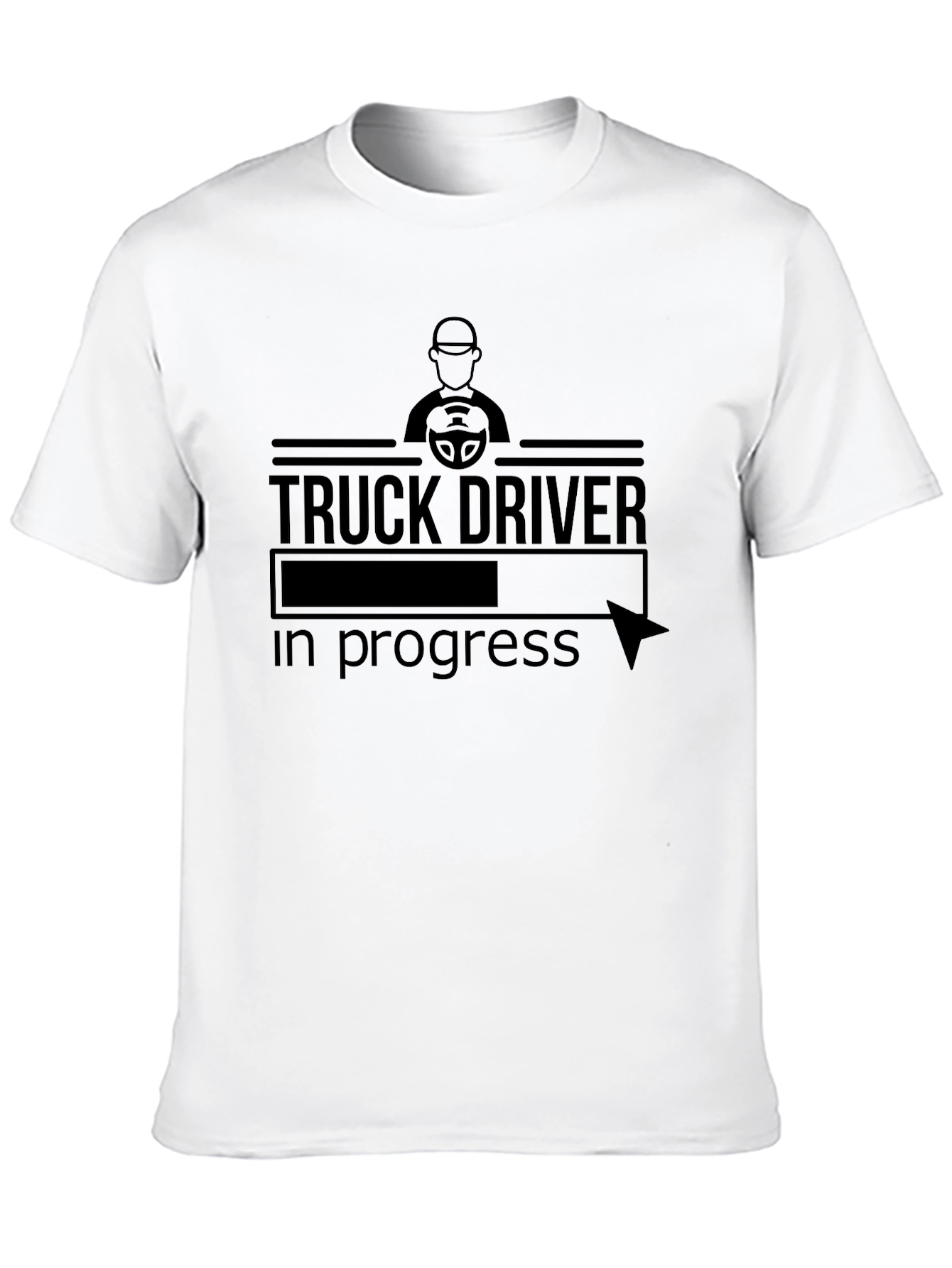 Truck Driver in Progress Graphic T-Shirt