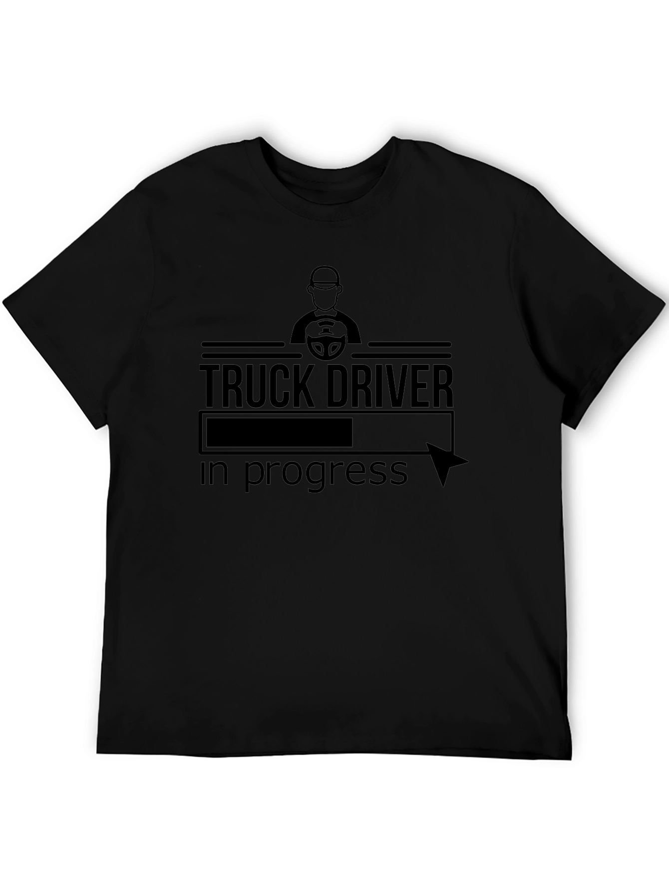 Truck Driver in Progress Graphic T-Shirt
