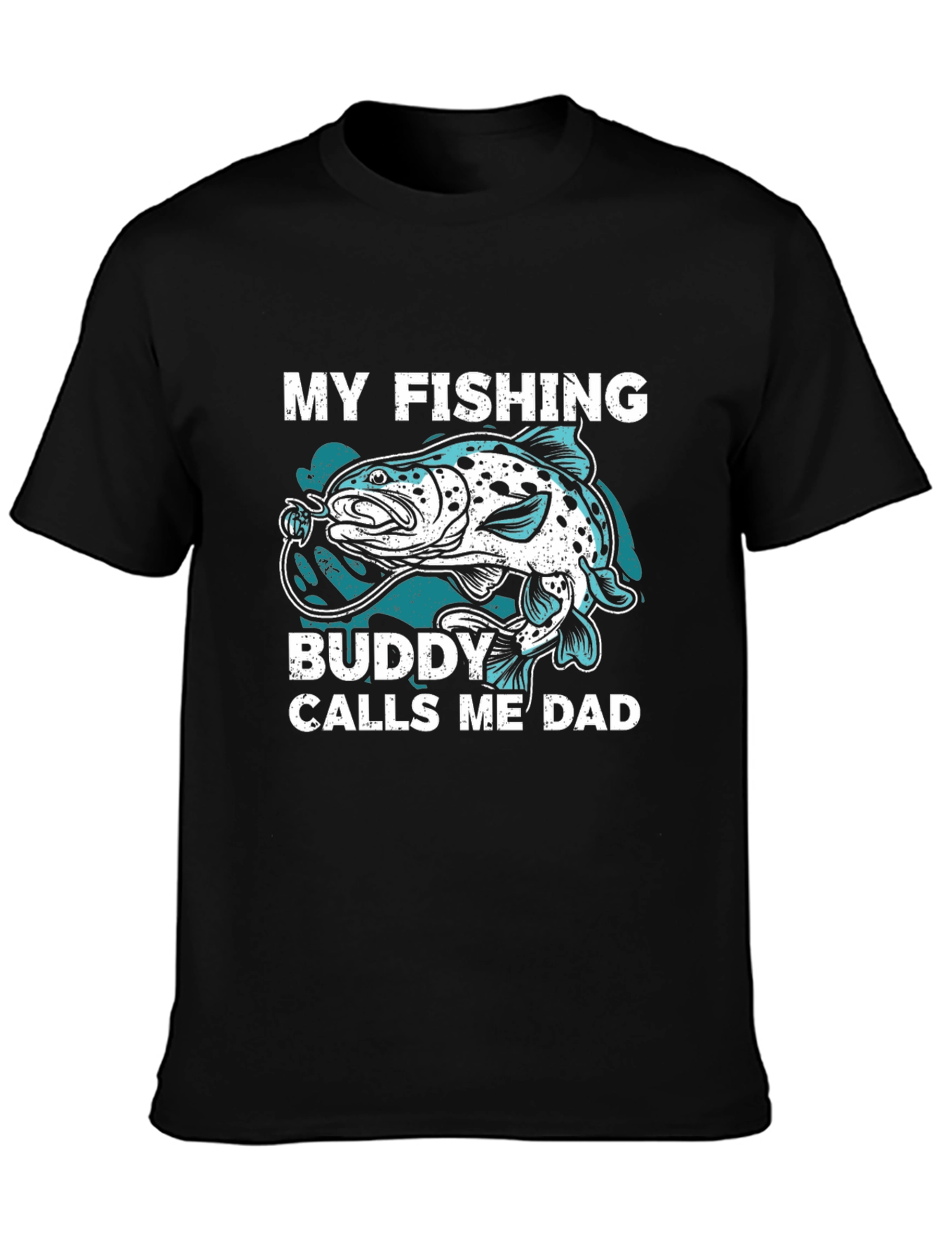 Fishing Buddy Dad T-Shirt - Angler Gift