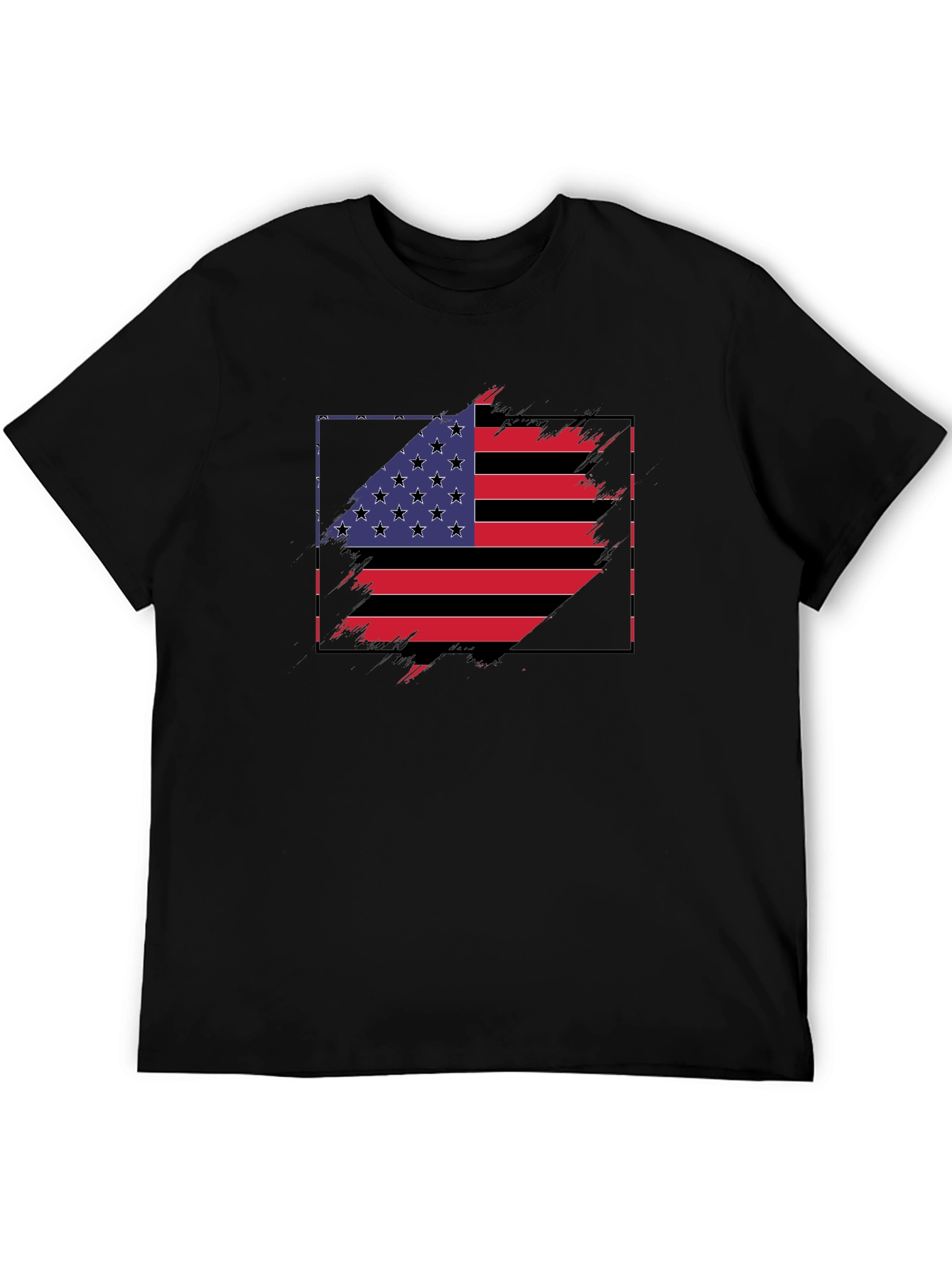 USA Flag Graphic Tee - Patriotic Style