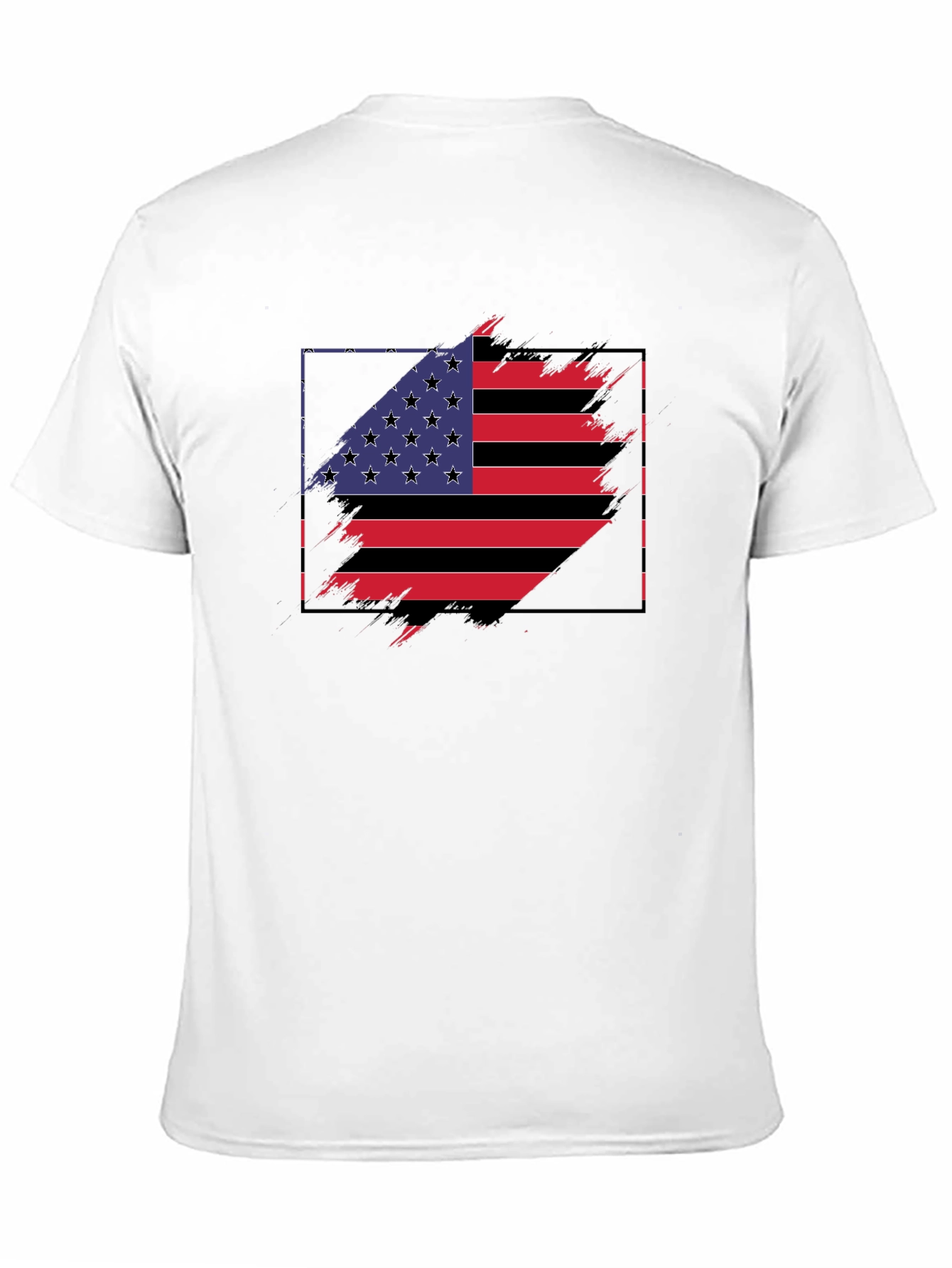 USA Flag Graphic Tee - Patriotic Style