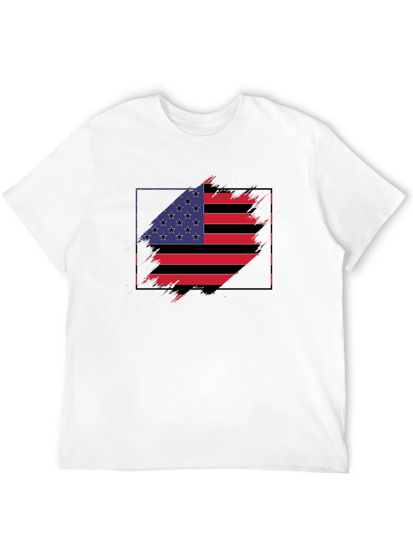 USA Flag Graphic Tee - Patriotic Style