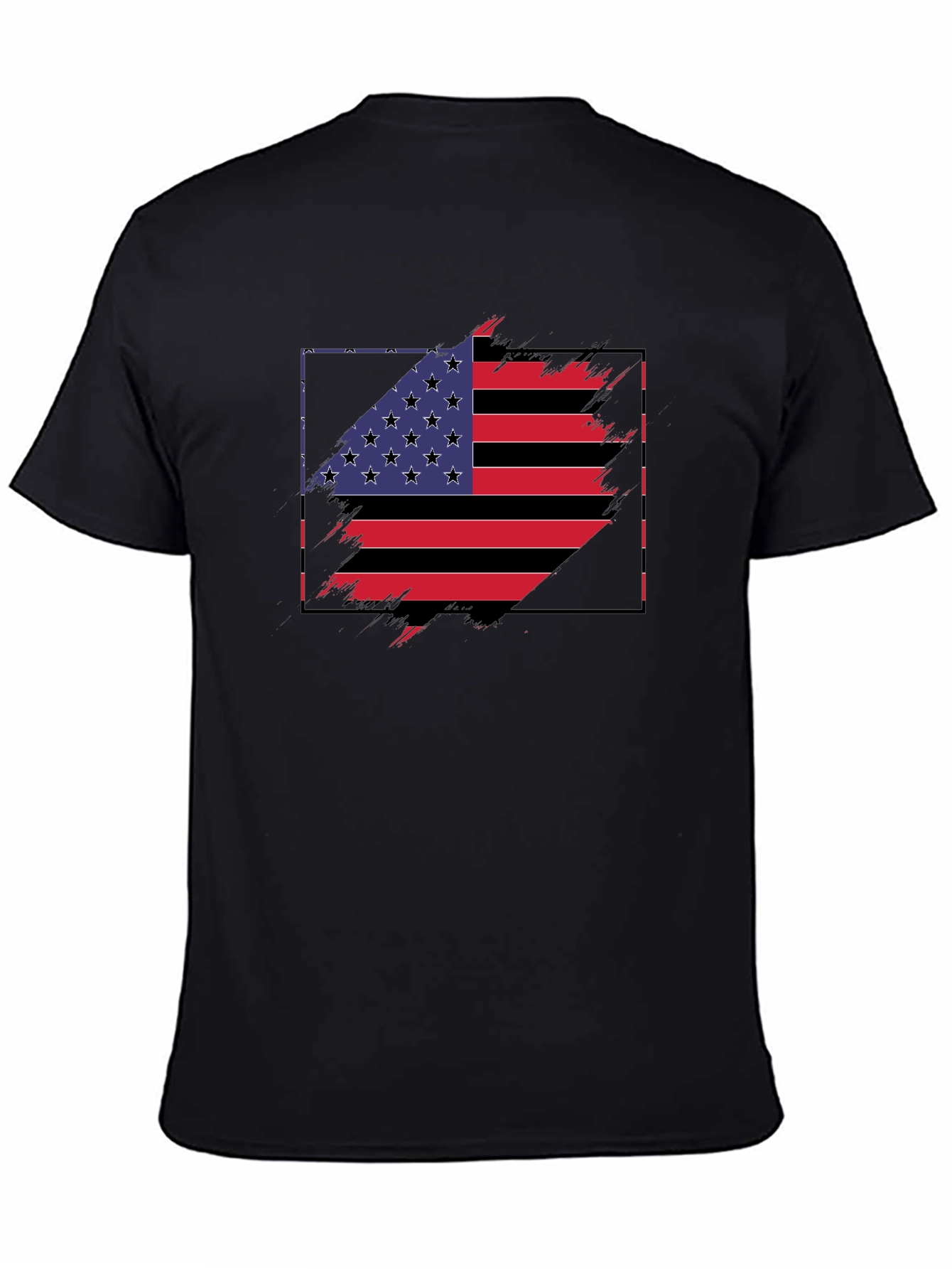 USA Flag Graphic Tee - Patriotic Style