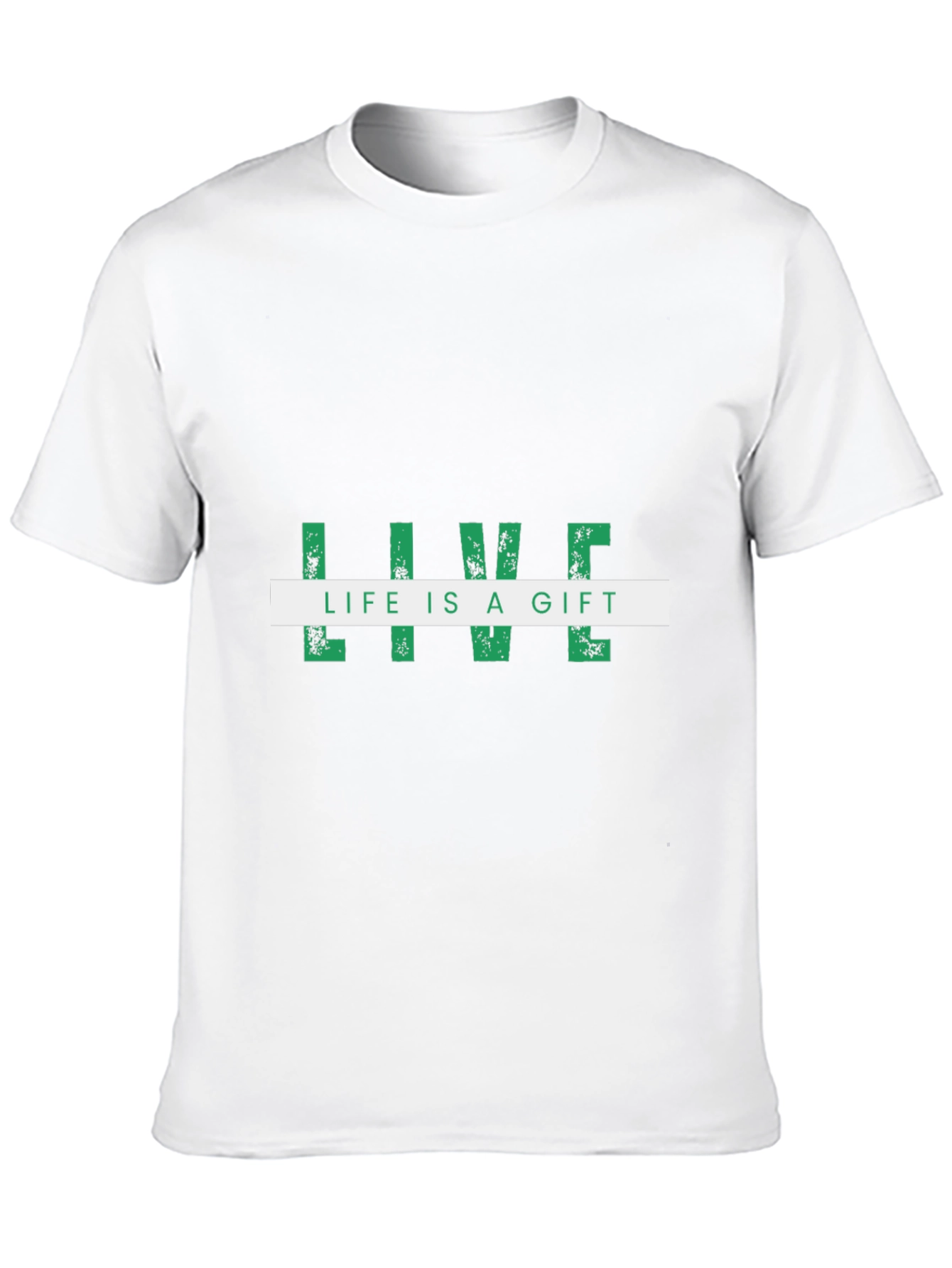 Live Life Is A Gift Black Graphic Tee