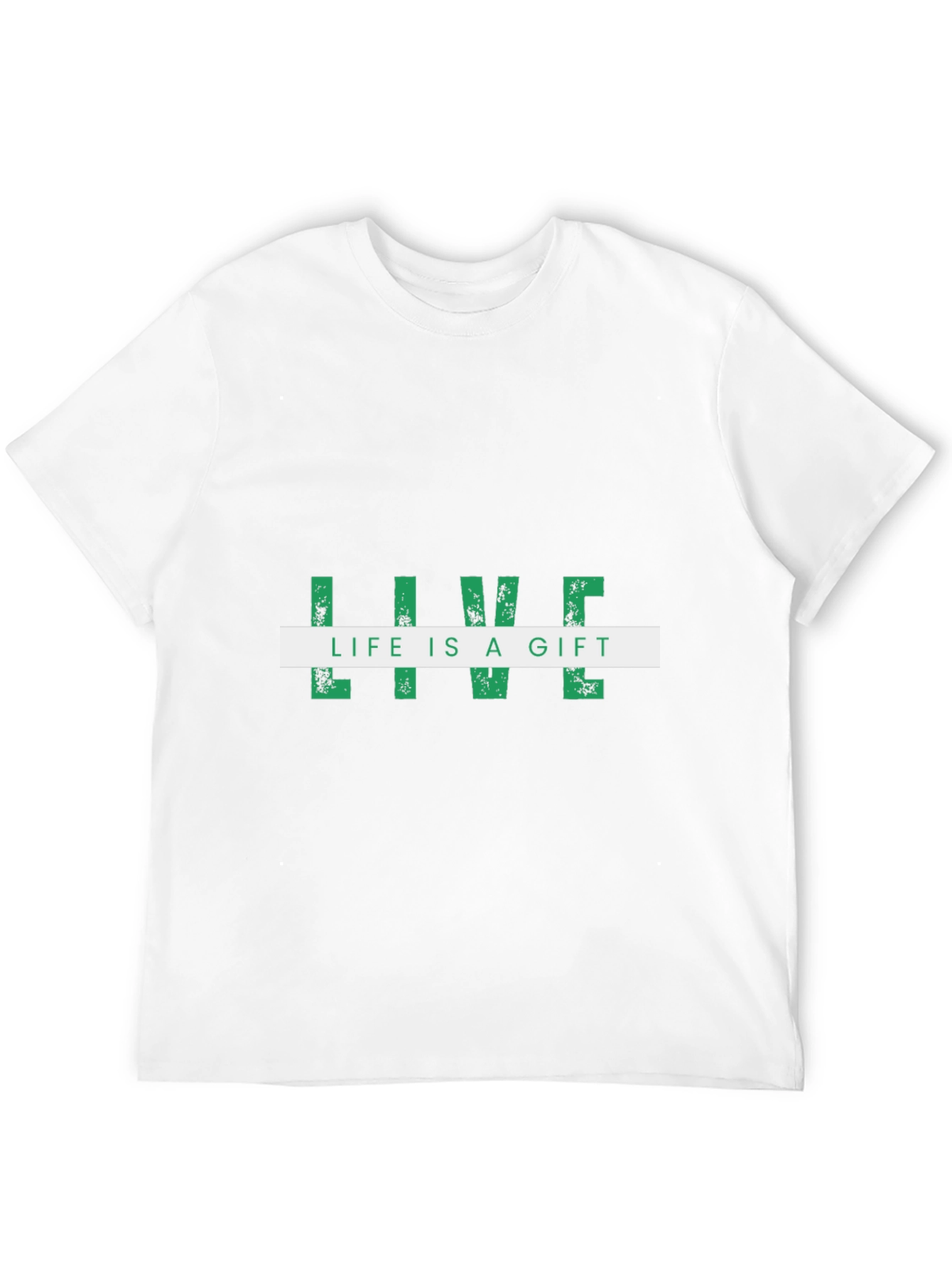 Live Life Is A Gift Black Graphic Tee