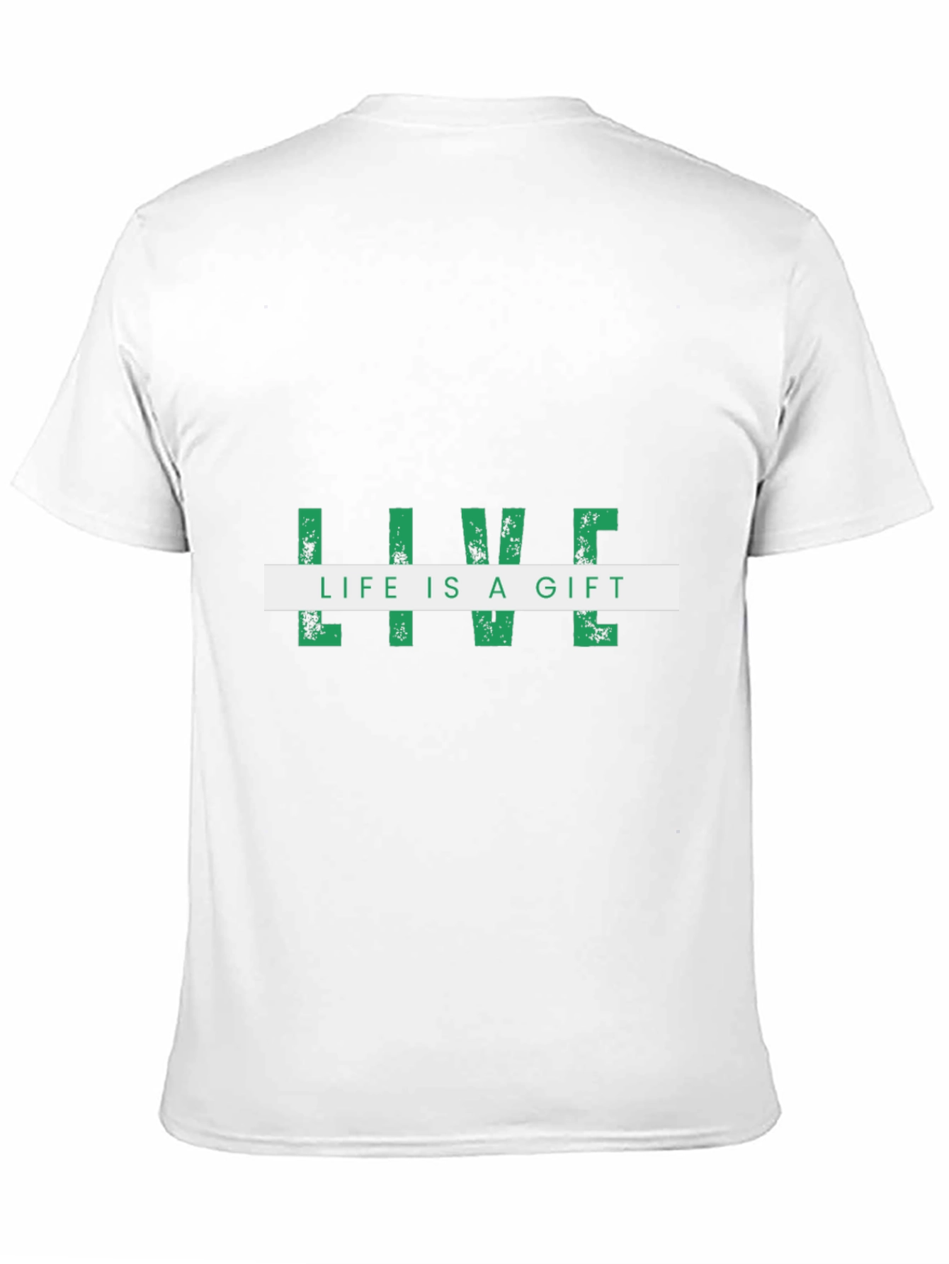 Live Life Is A Gift Black Graphic Tee