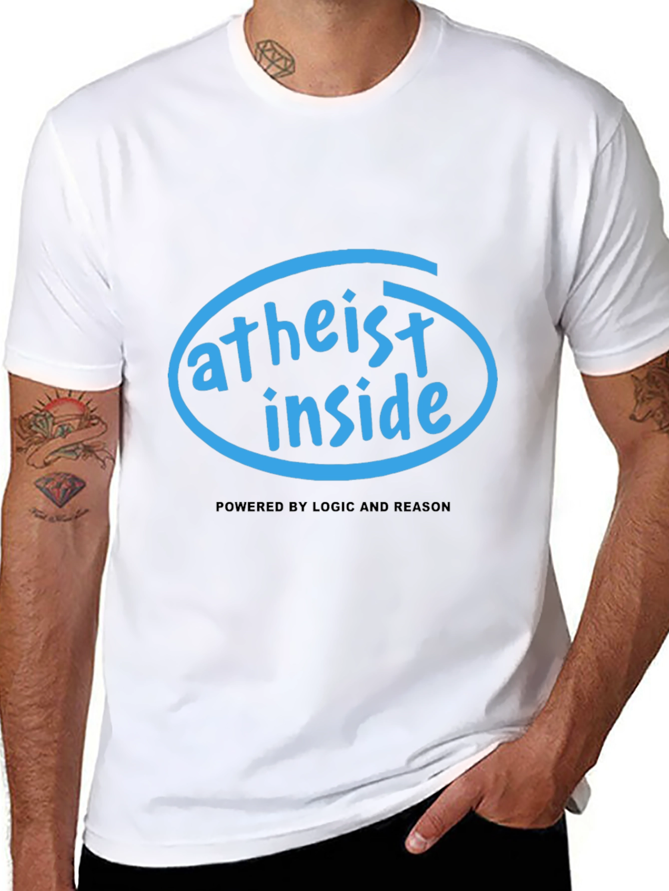 Atheist Inside T-Shirt - Logic & Reason Tee