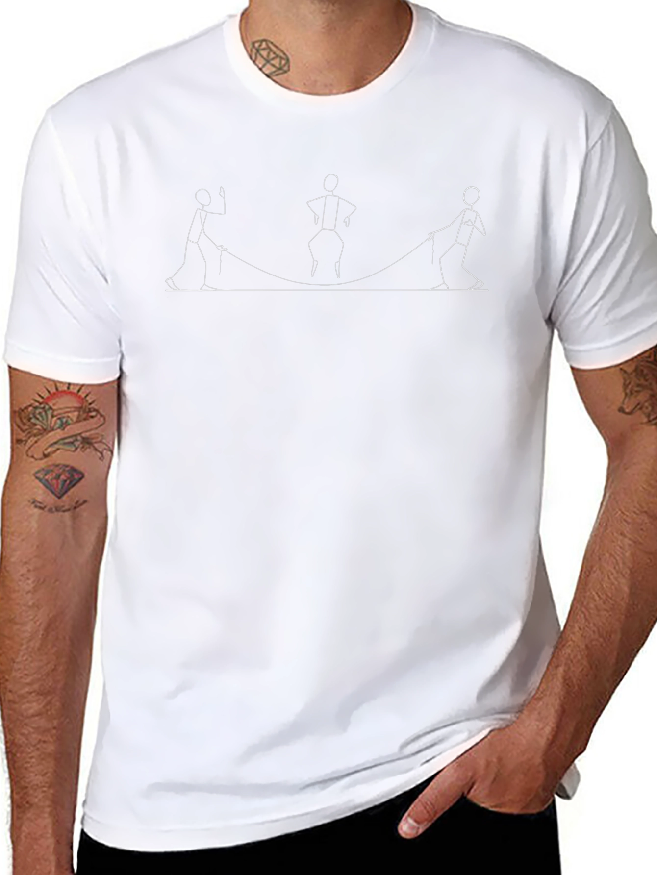 Rope Game Graphic Tee - Black