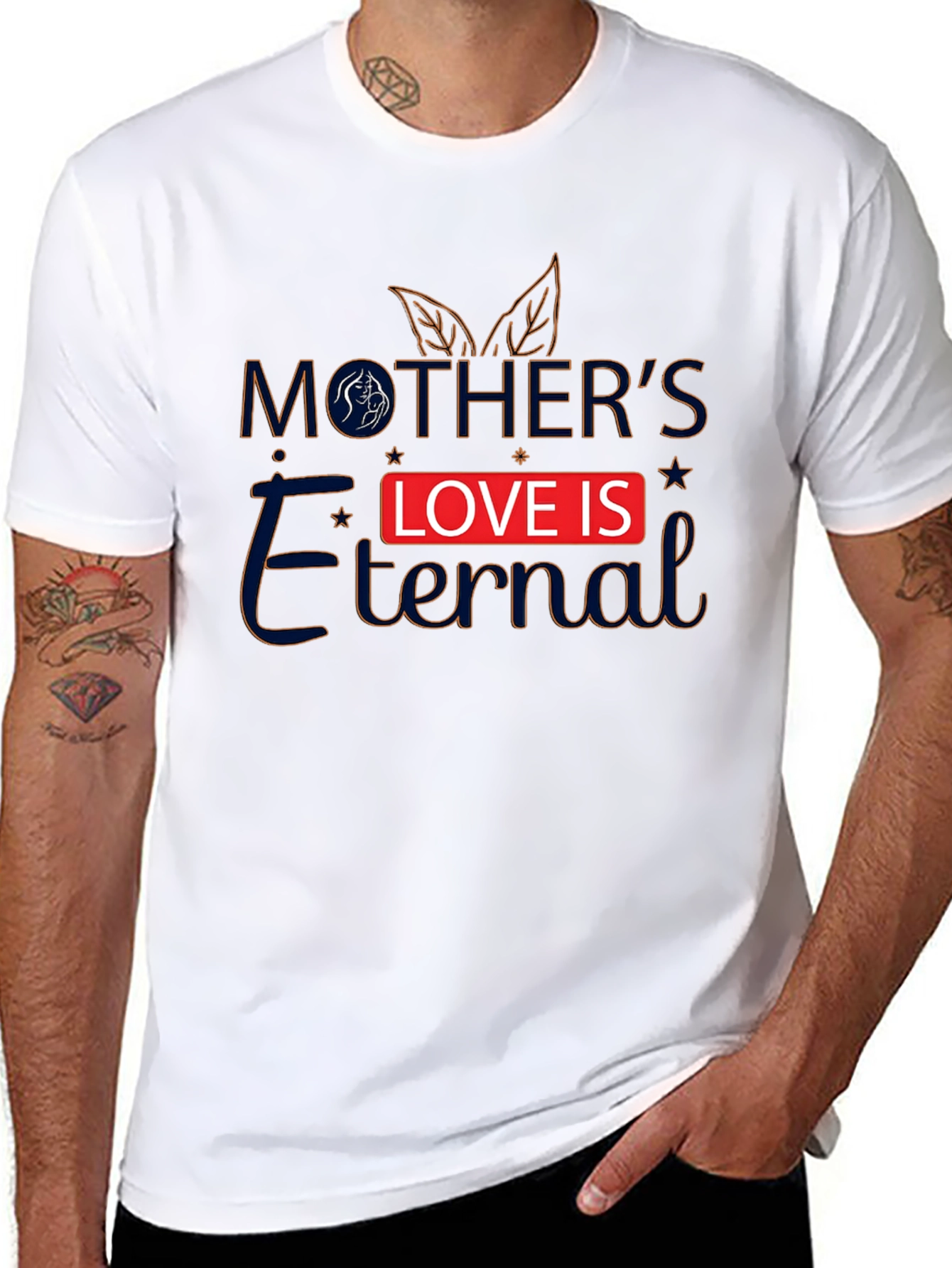 Mothers Love Is Eternal Black T-Shirt