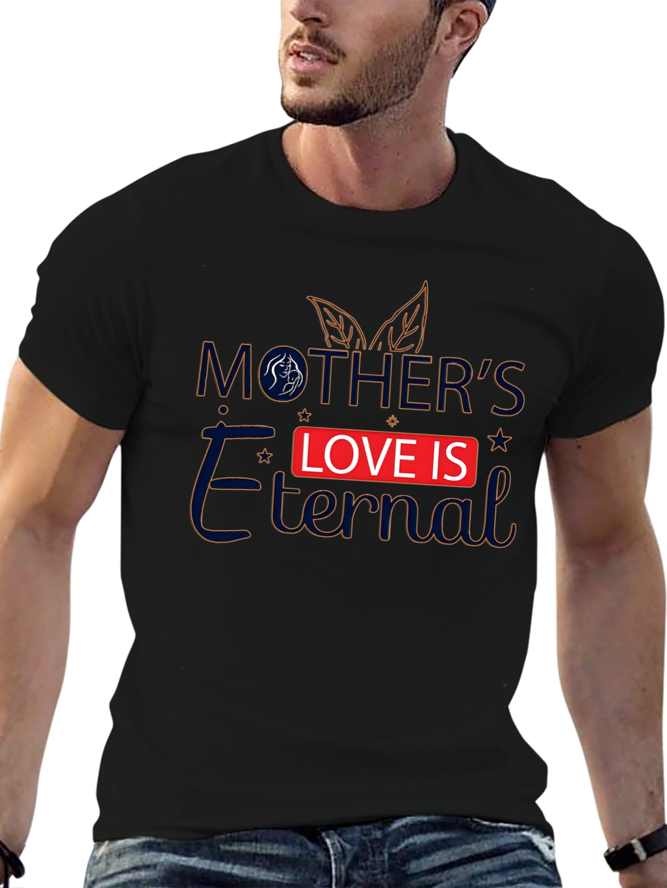 Mothers Love Is Eternal Black T-Shirt