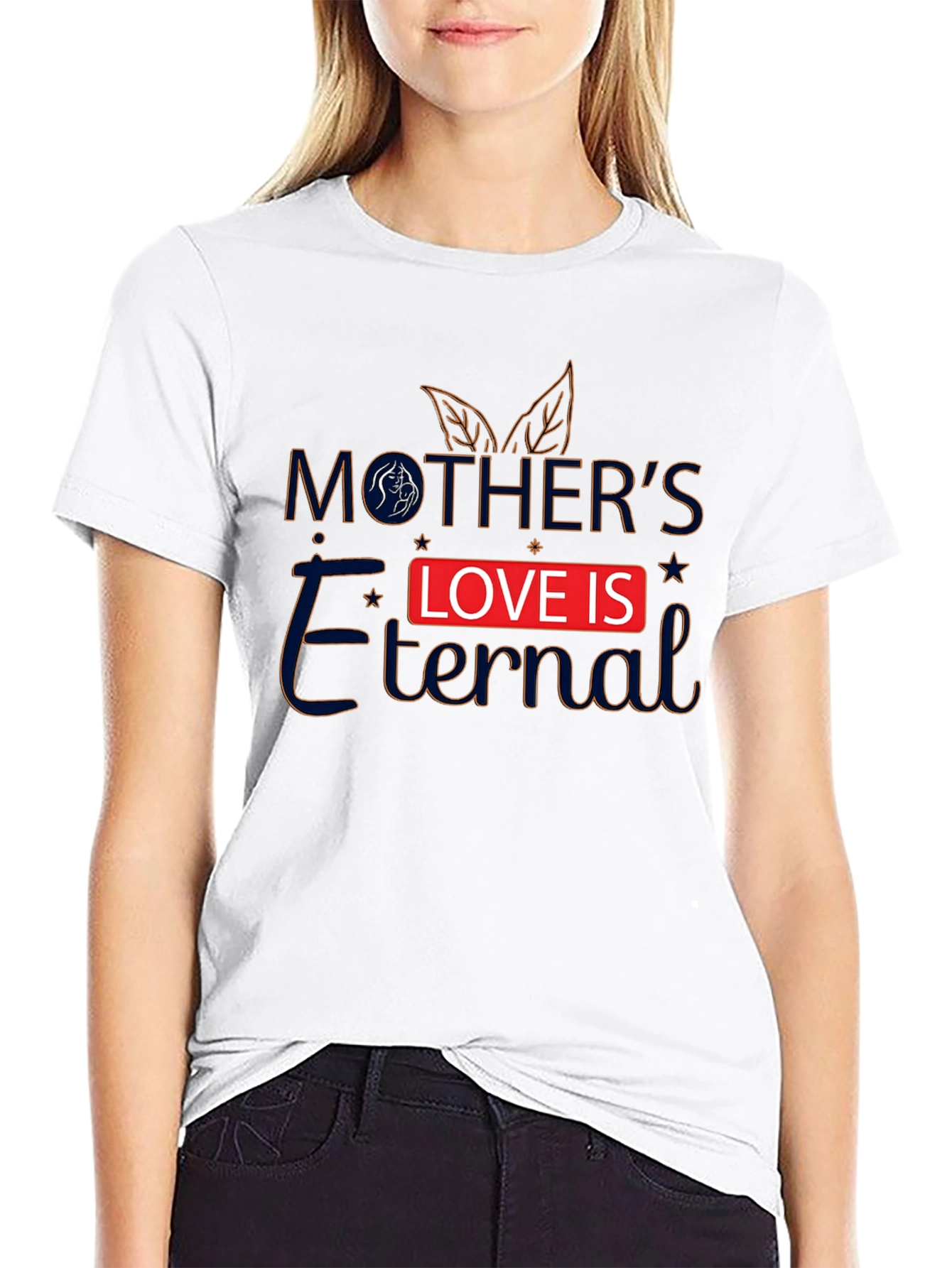 Mothers Love Is Eternal Black T-Shirt