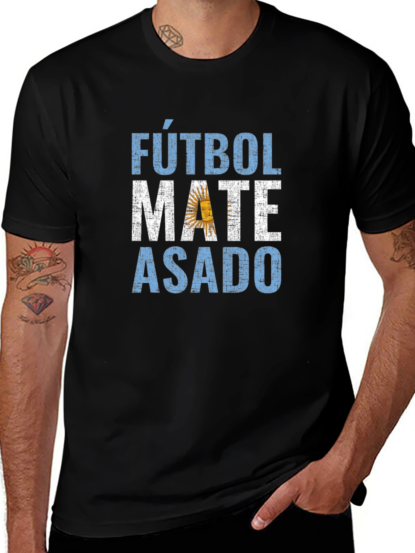 Argentina Football Mate Asado Tee
