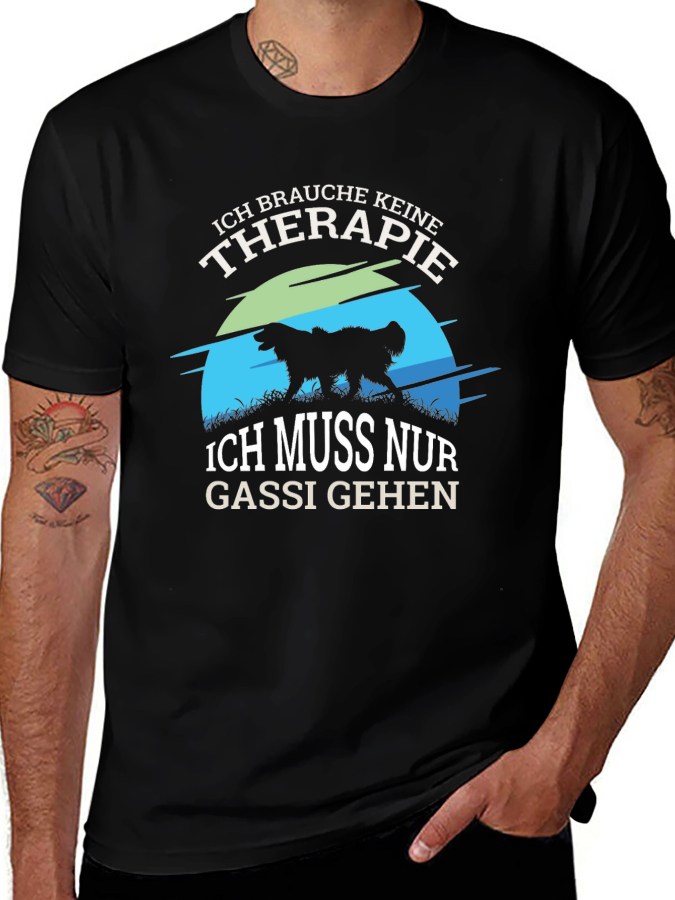 Ich Brauche Keine Therapie T-Shirt Dog Lover Tee
