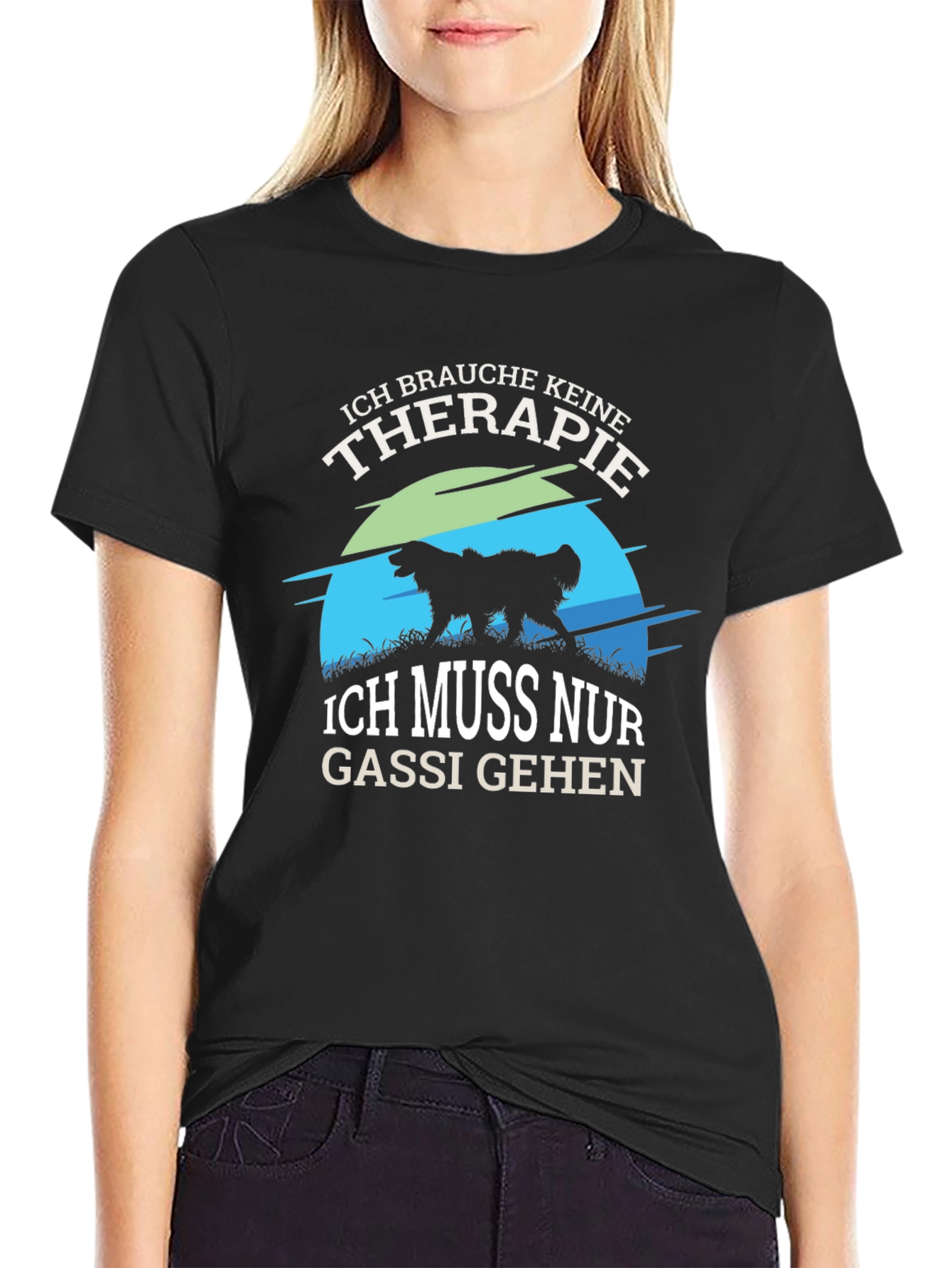 Ich Brauche Keine Therapie T-Shirt Dog Lover Tee