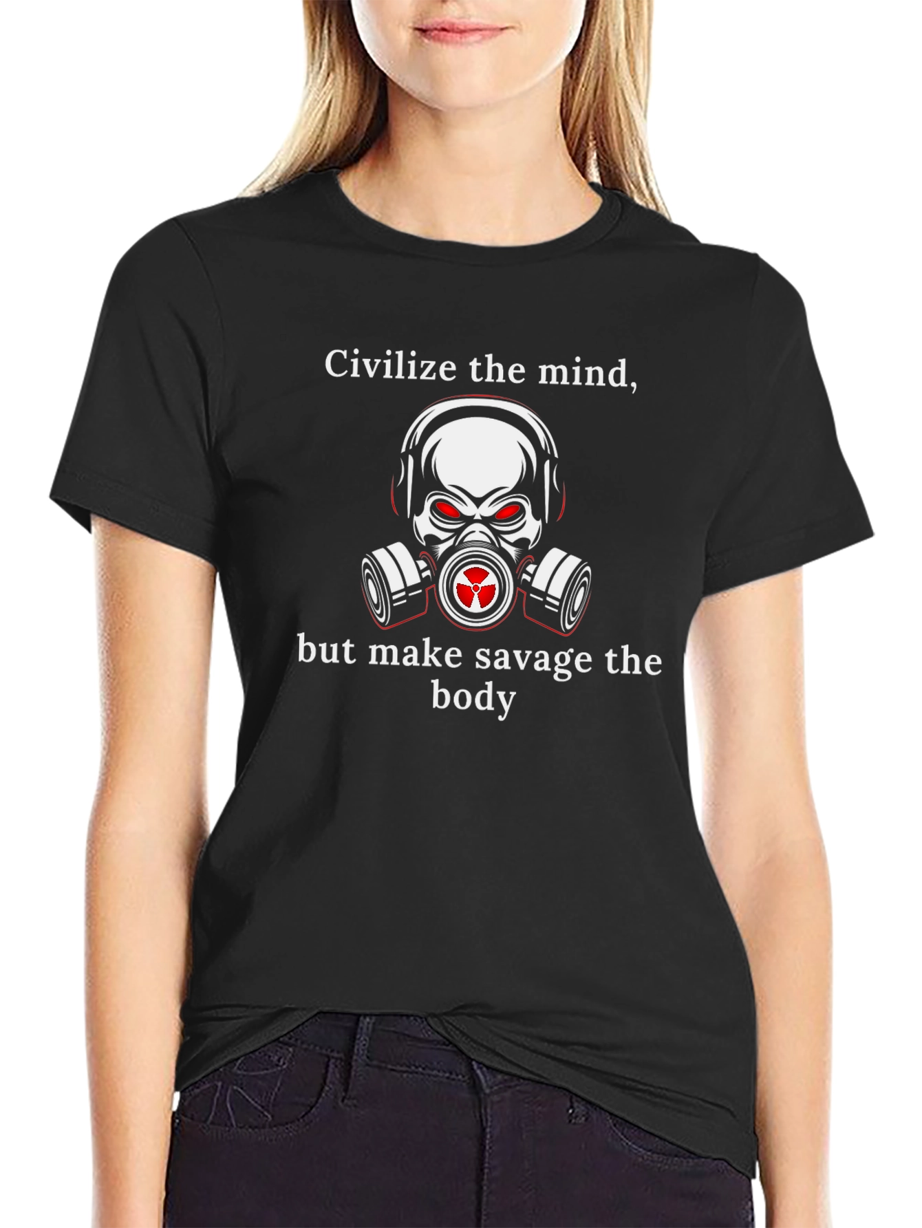 Civilize the Mind Savage Body Graphic Tee