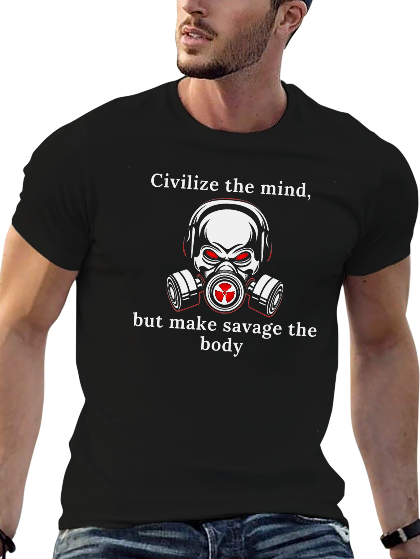 Civilize the Mind Savage Body Graphic Tee