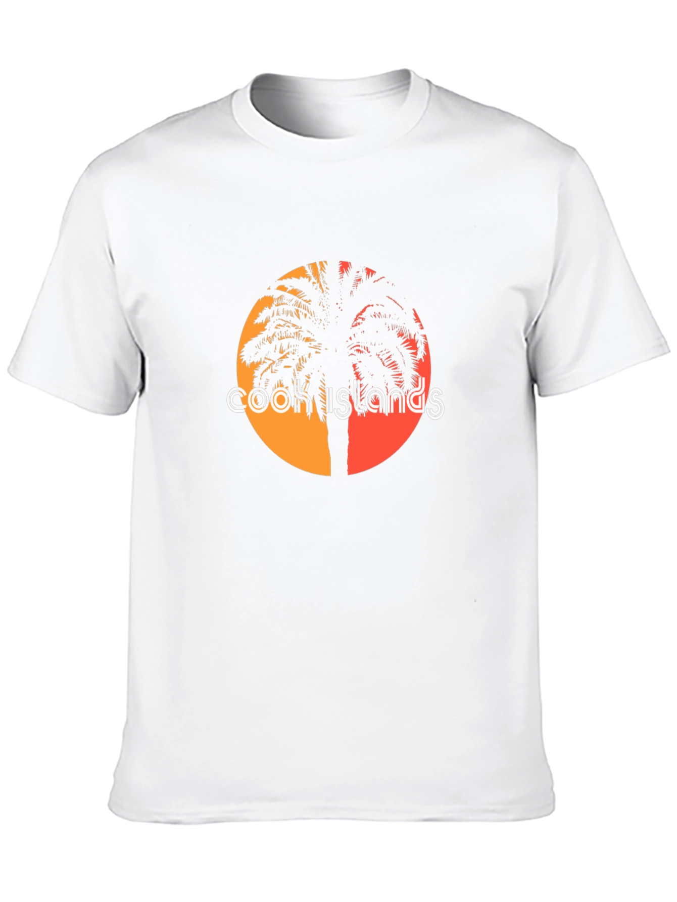 Cook Islands Palm Tee - Black