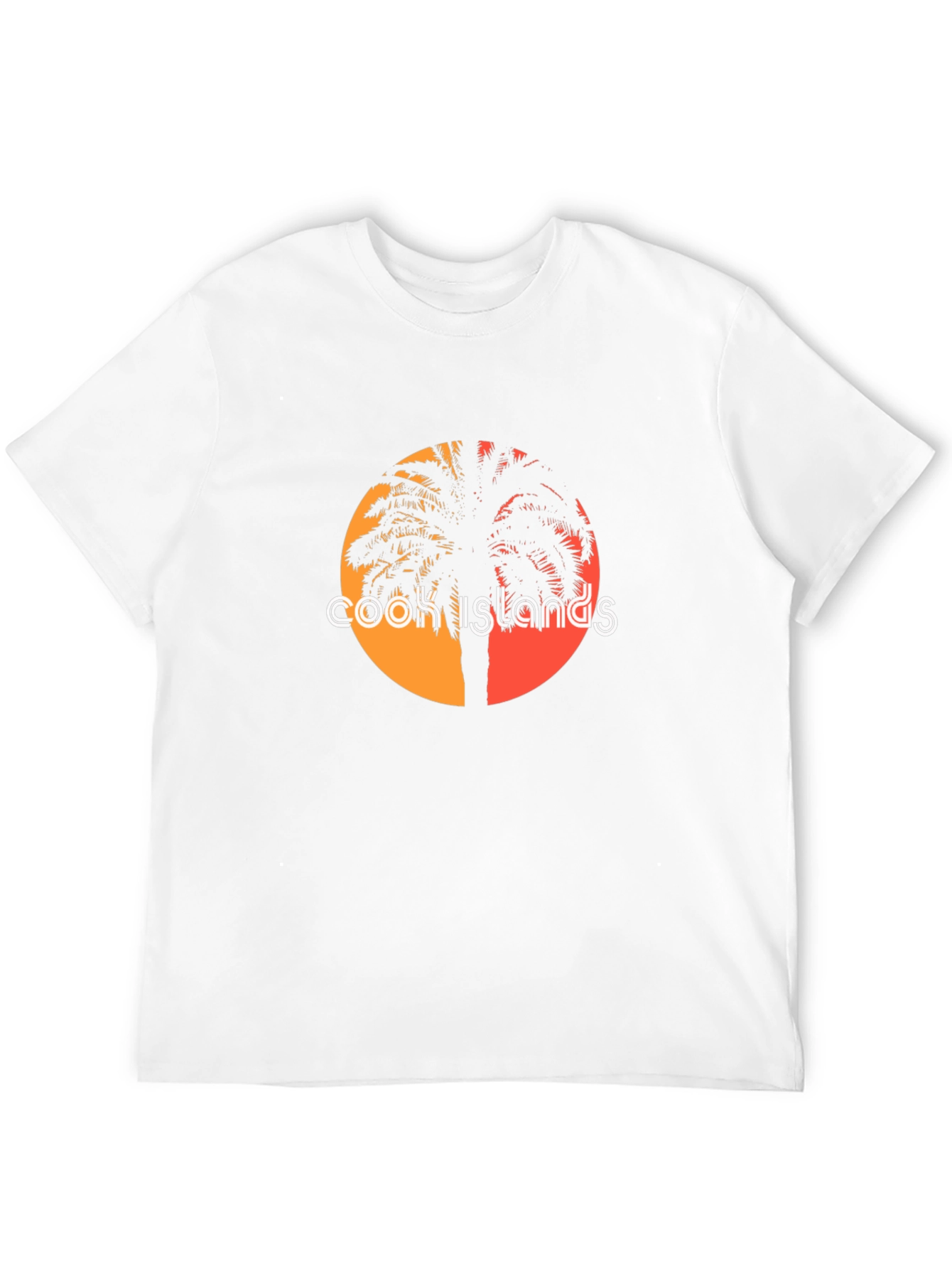 Cook Islands Palm Tee - Black