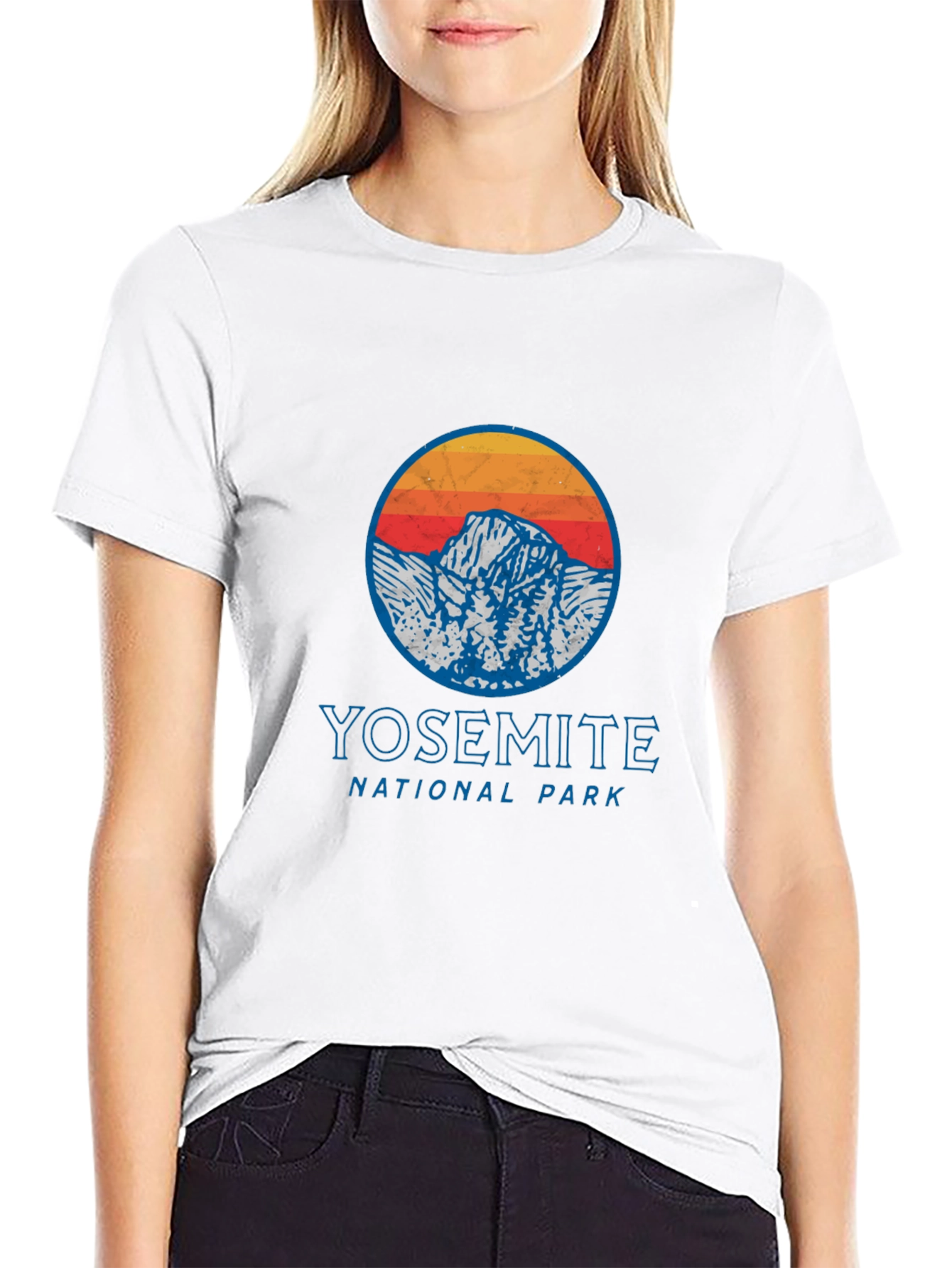 Yosemite National Park Graphic Tee - Retro Mountain Design