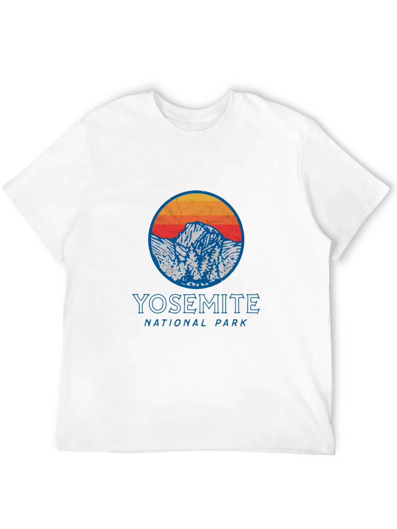 Yosemite National Park Graphic Tee - Retro Mountain Design