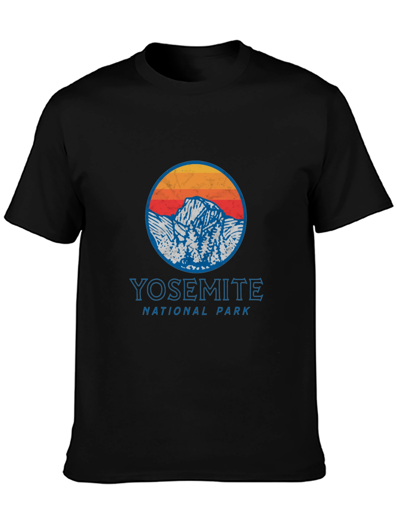 Yosemite National Park Graphic Tee - Retro Mountain Design