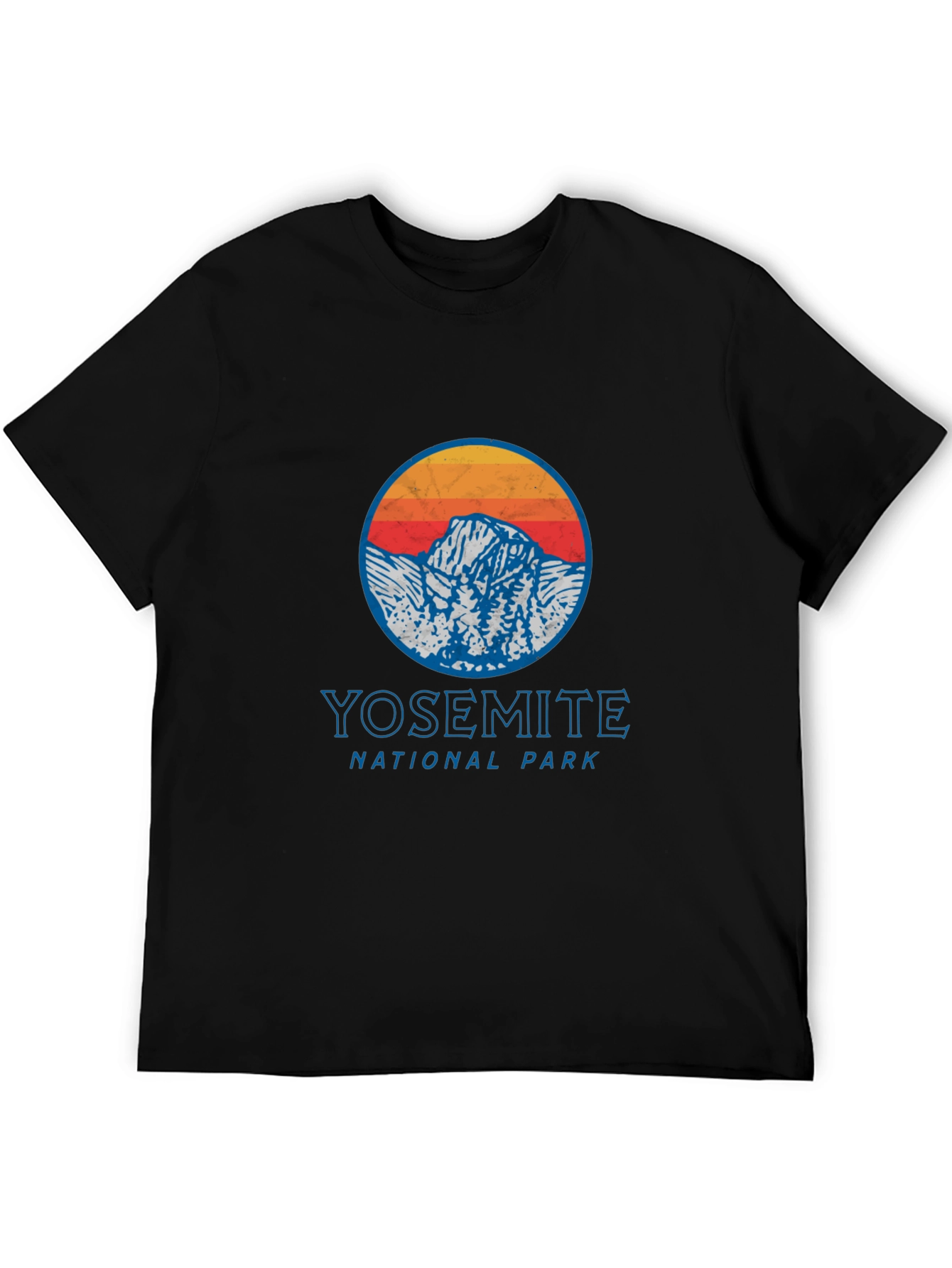 Yosemite National Park Graphic Tee - Retro Mountain Design