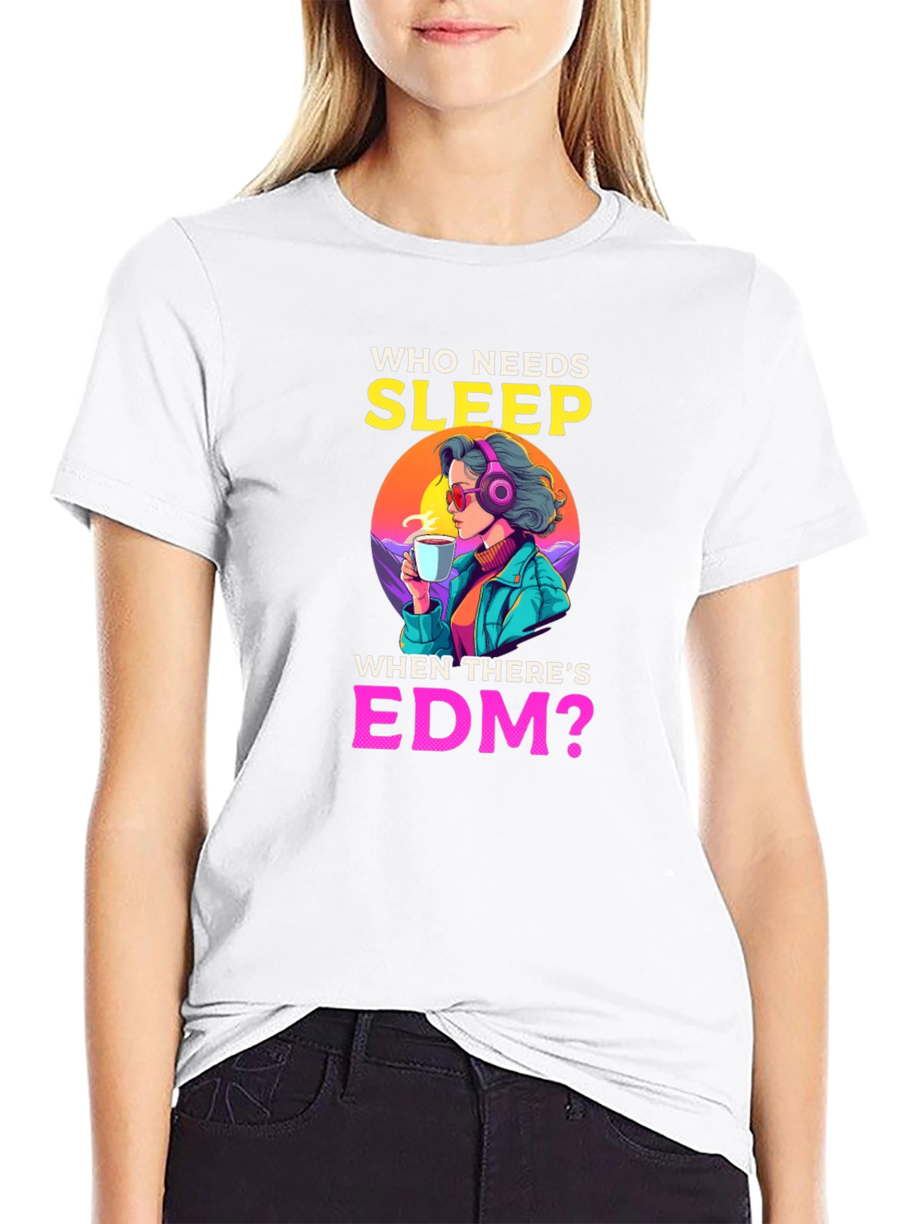 Who Needs Sleep EDM Graphic Tee