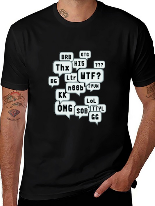 Funny Chat Abbreviations T-Shirt - Gamer Tee