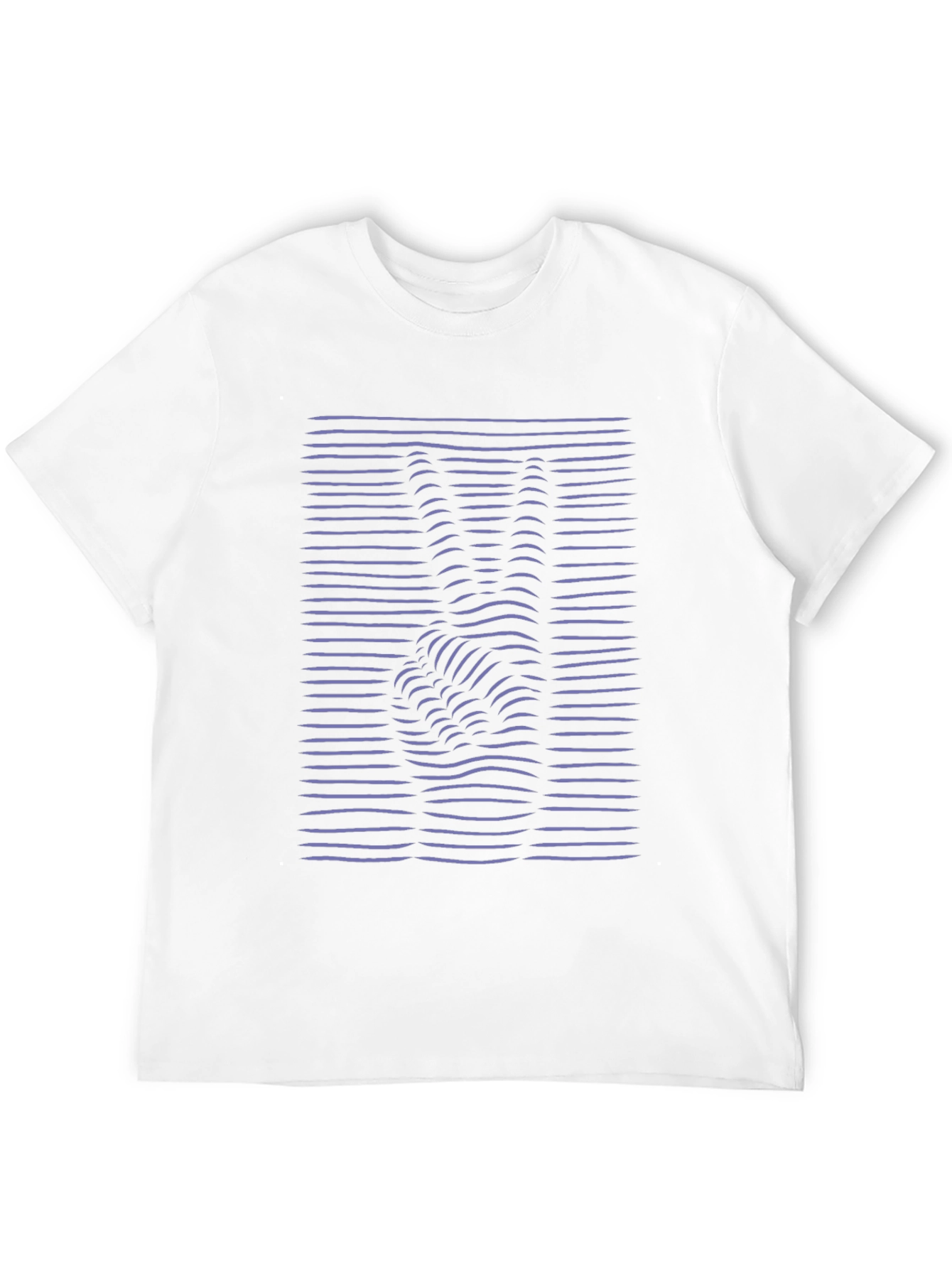 Peace Sign Optical Illusion T-Shirt - Black