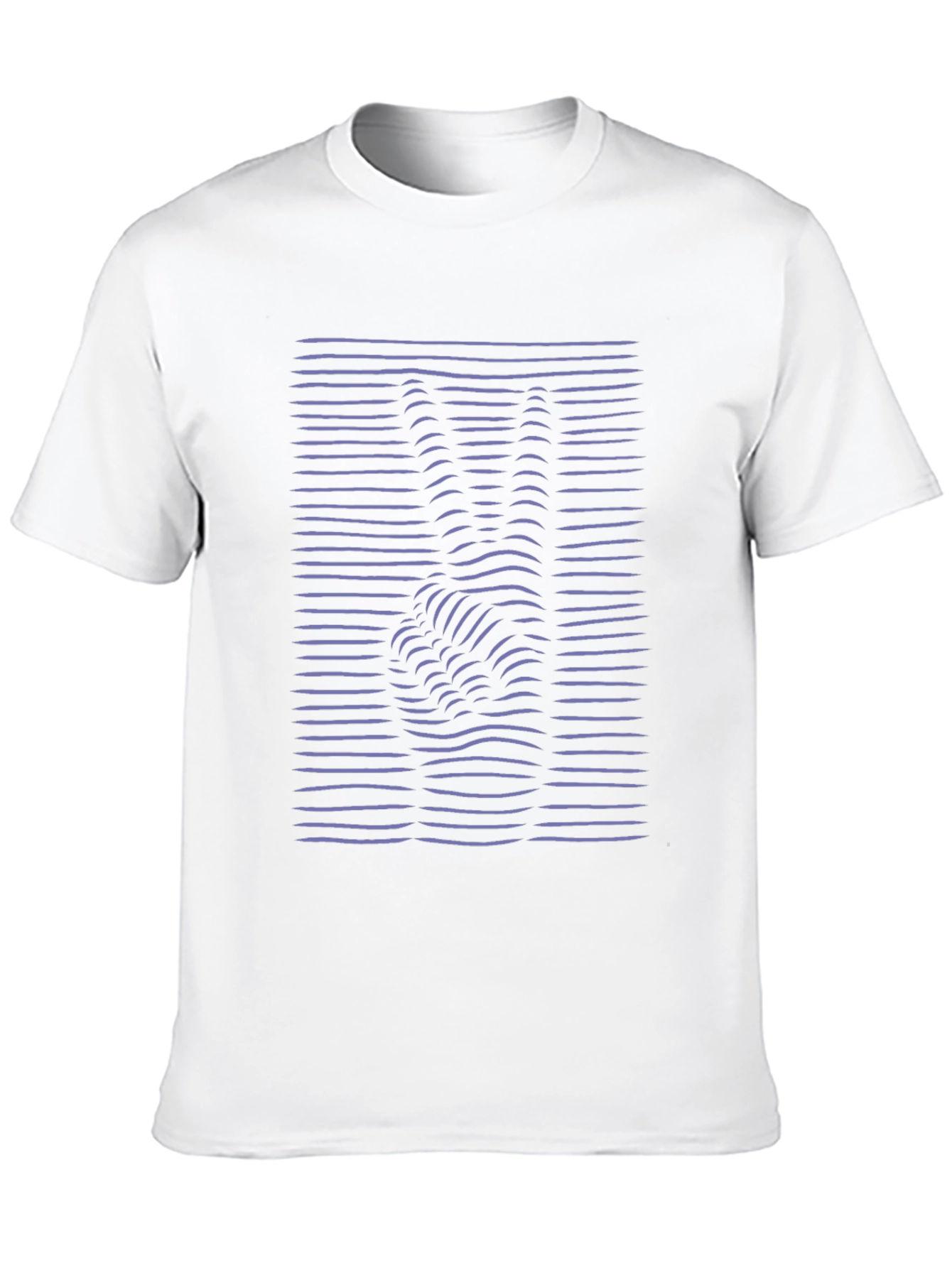 Peace Sign Optical Illusion T-Shirt - Black