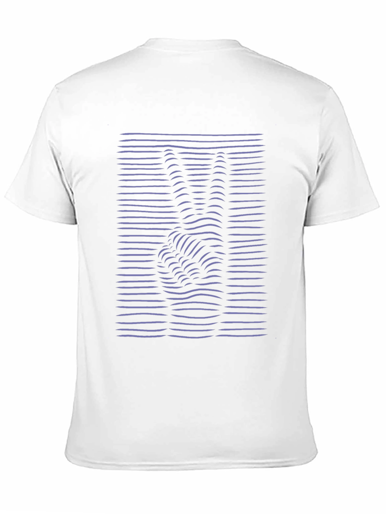 Peace Sign Optical Illusion T-Shirt - Black