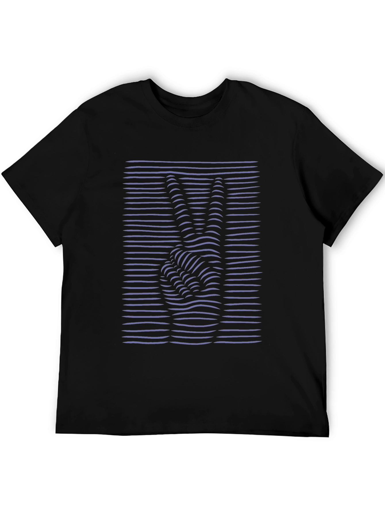 Peace Sign Optical Illusion T-Shirt - Black