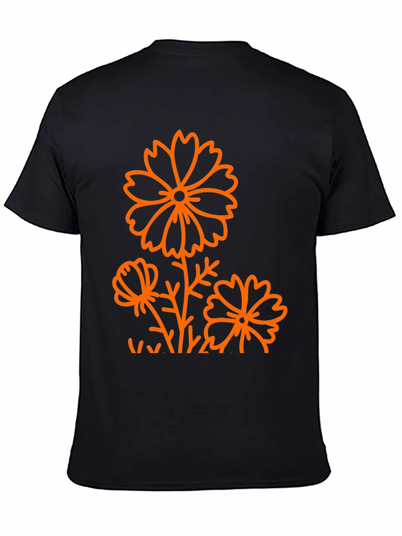 Black Floral Graphic Tee