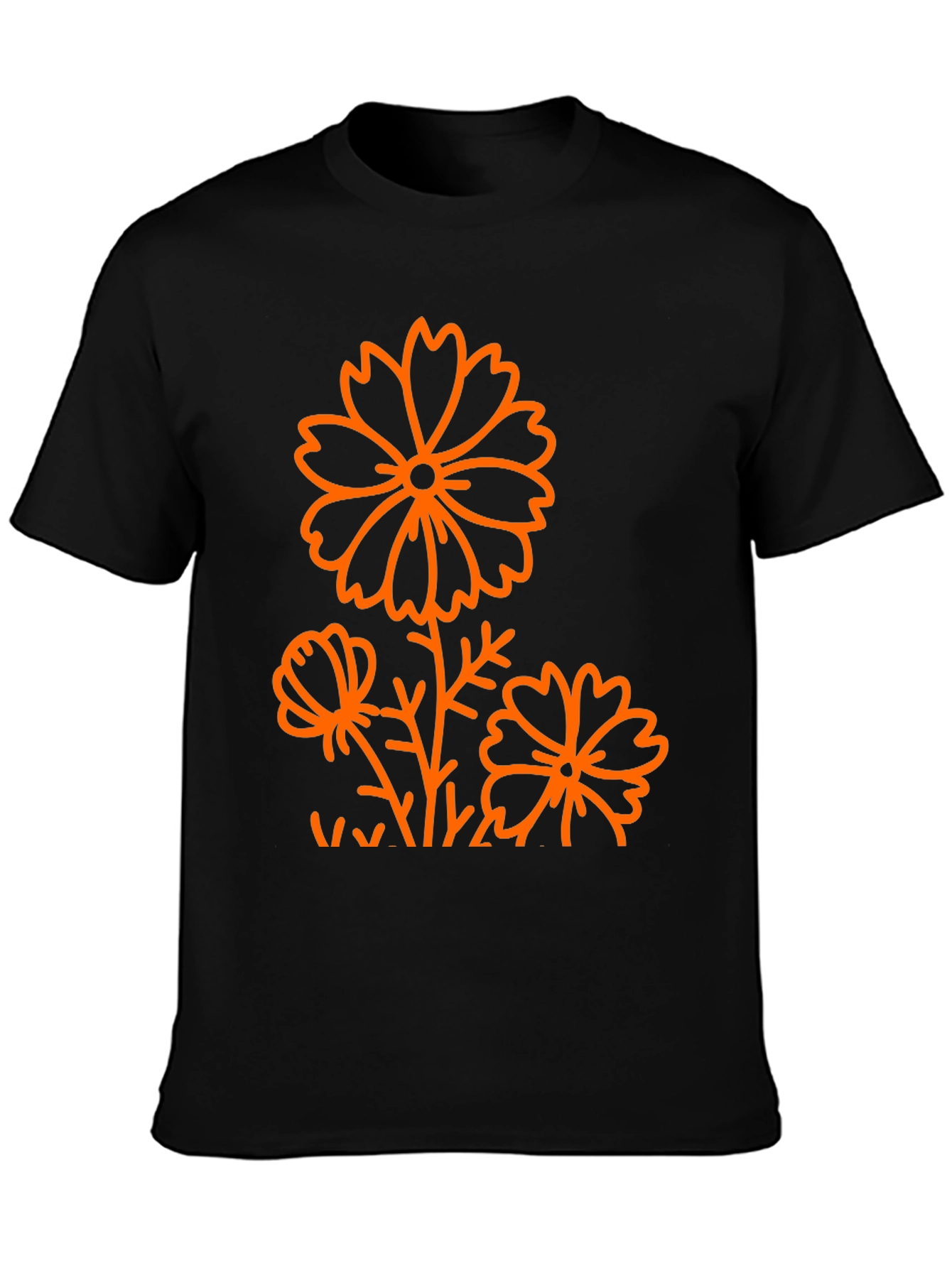 Black Floral Graphic Tee