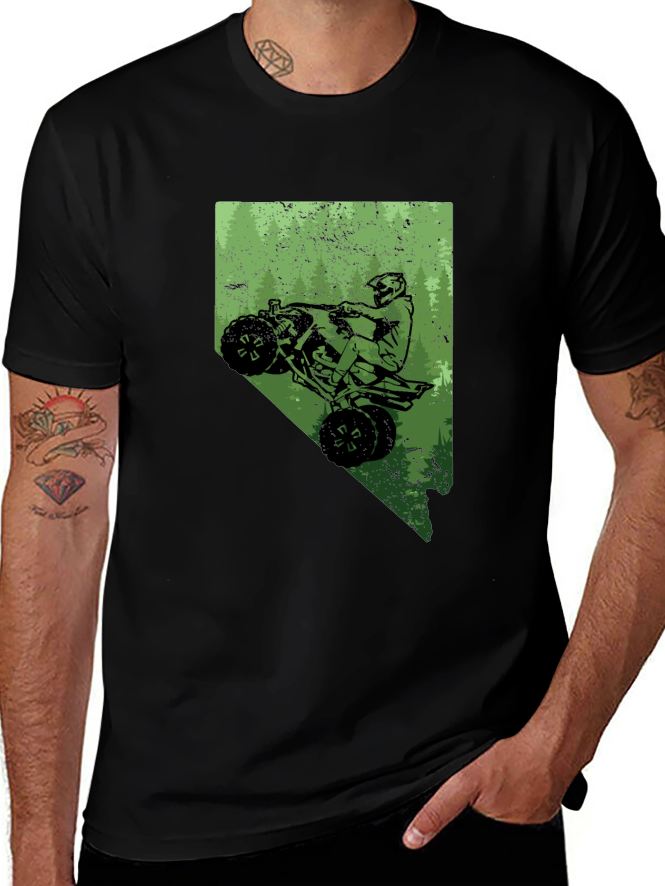 ATV Nevada State Black T-Shirt