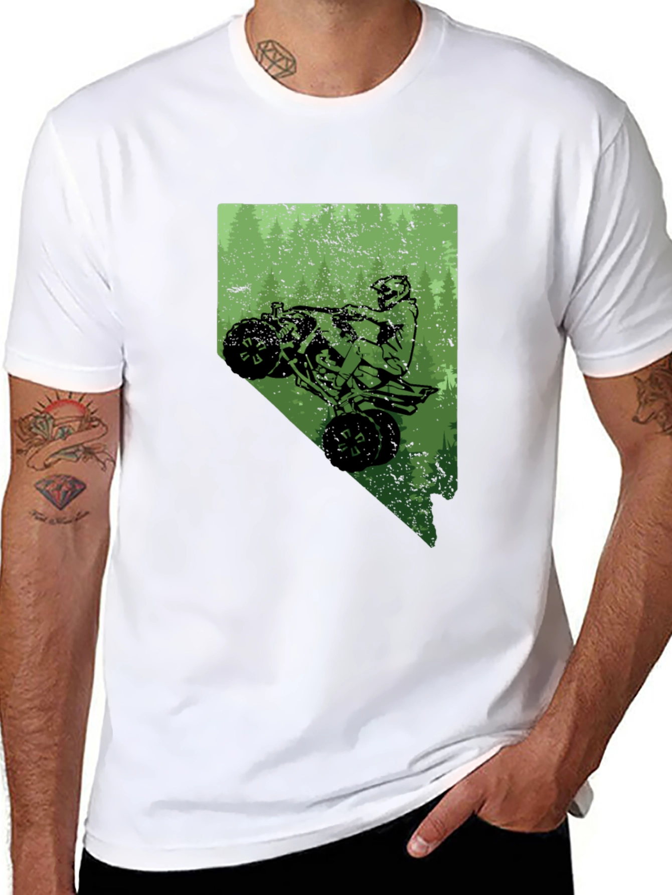 ATV Nevada State Black T-Shirt