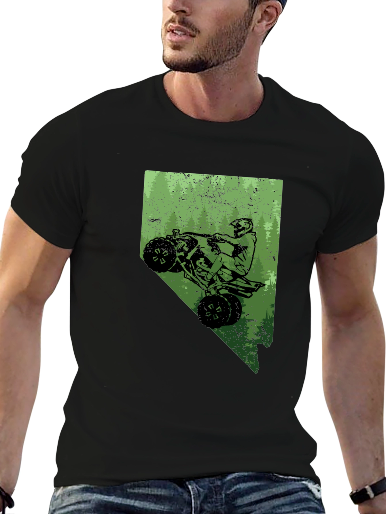 ATV Nevada State Black T-Shirt
