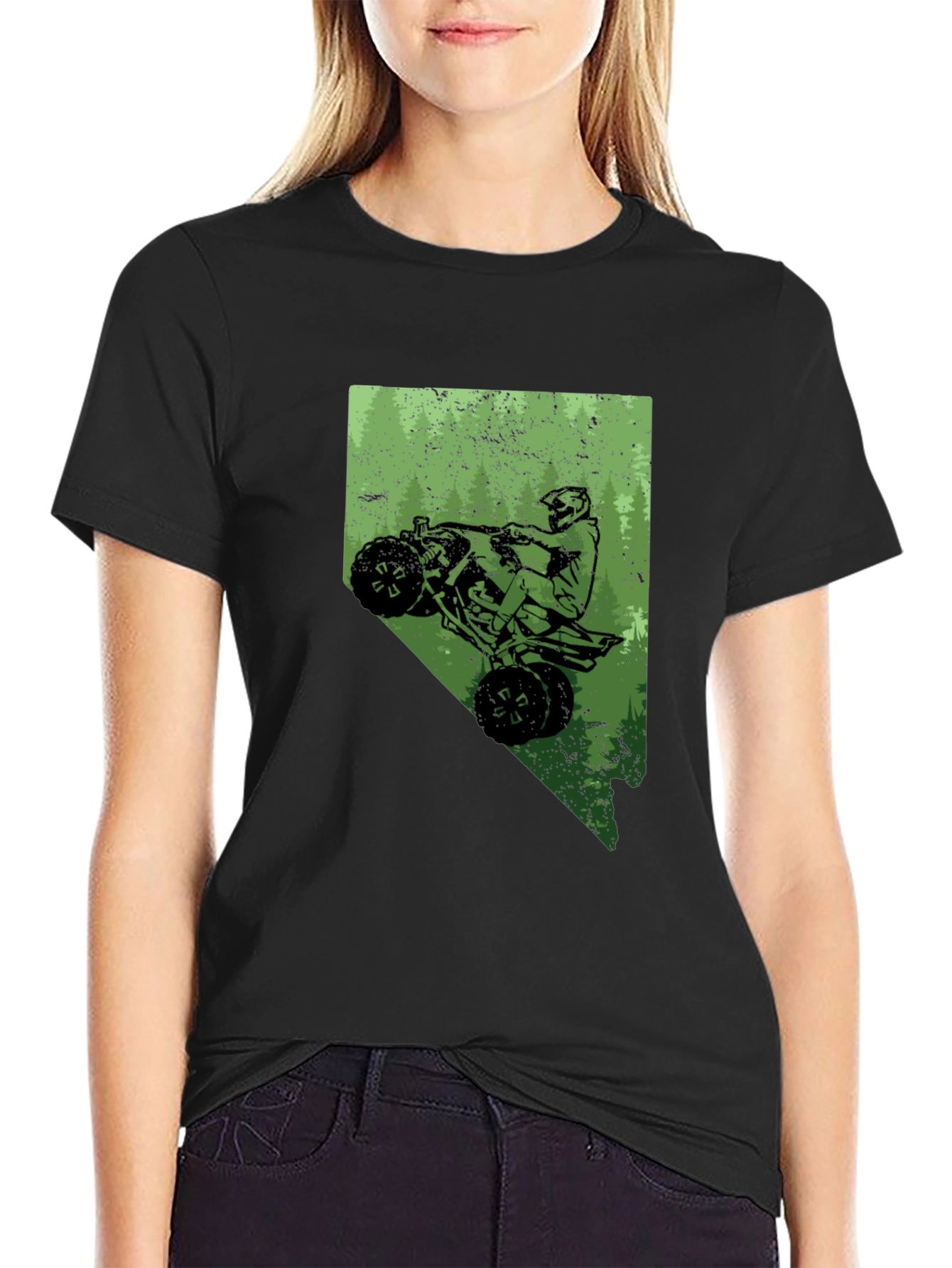 ATV Nevada State Black T-Shirt