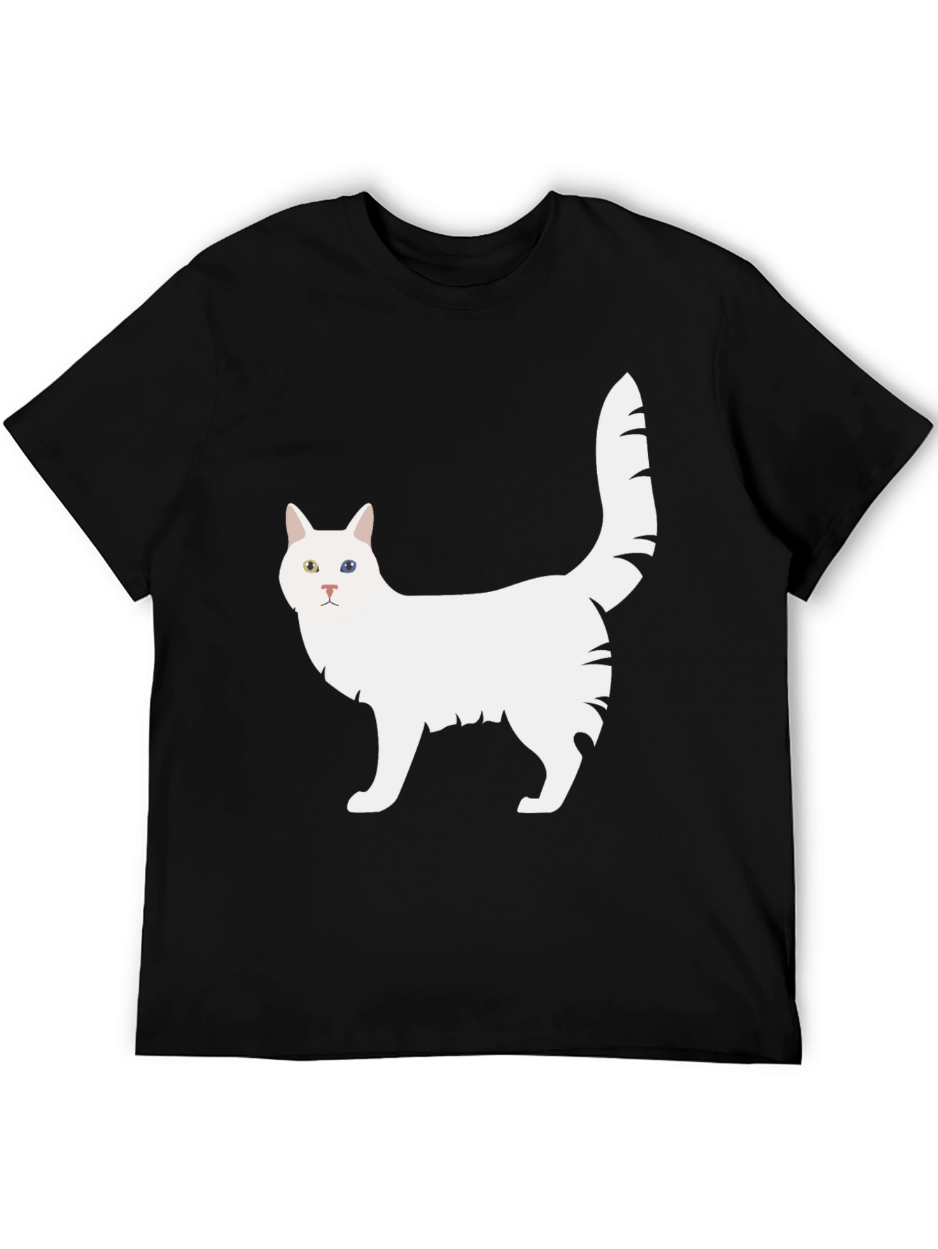 Cool Cat Graphic T-Shirt - Black