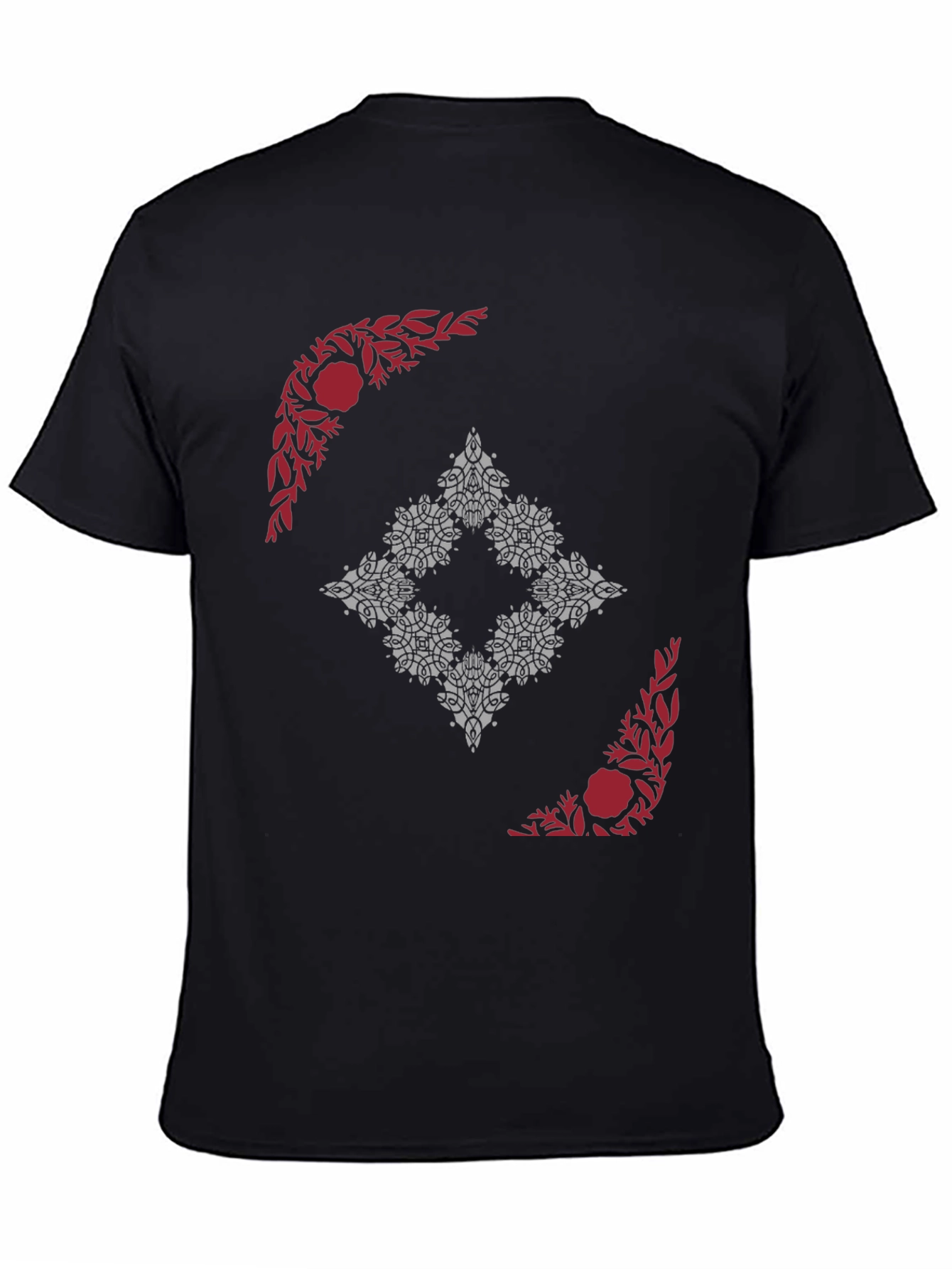 Abstract Floral Graphic Print Tee