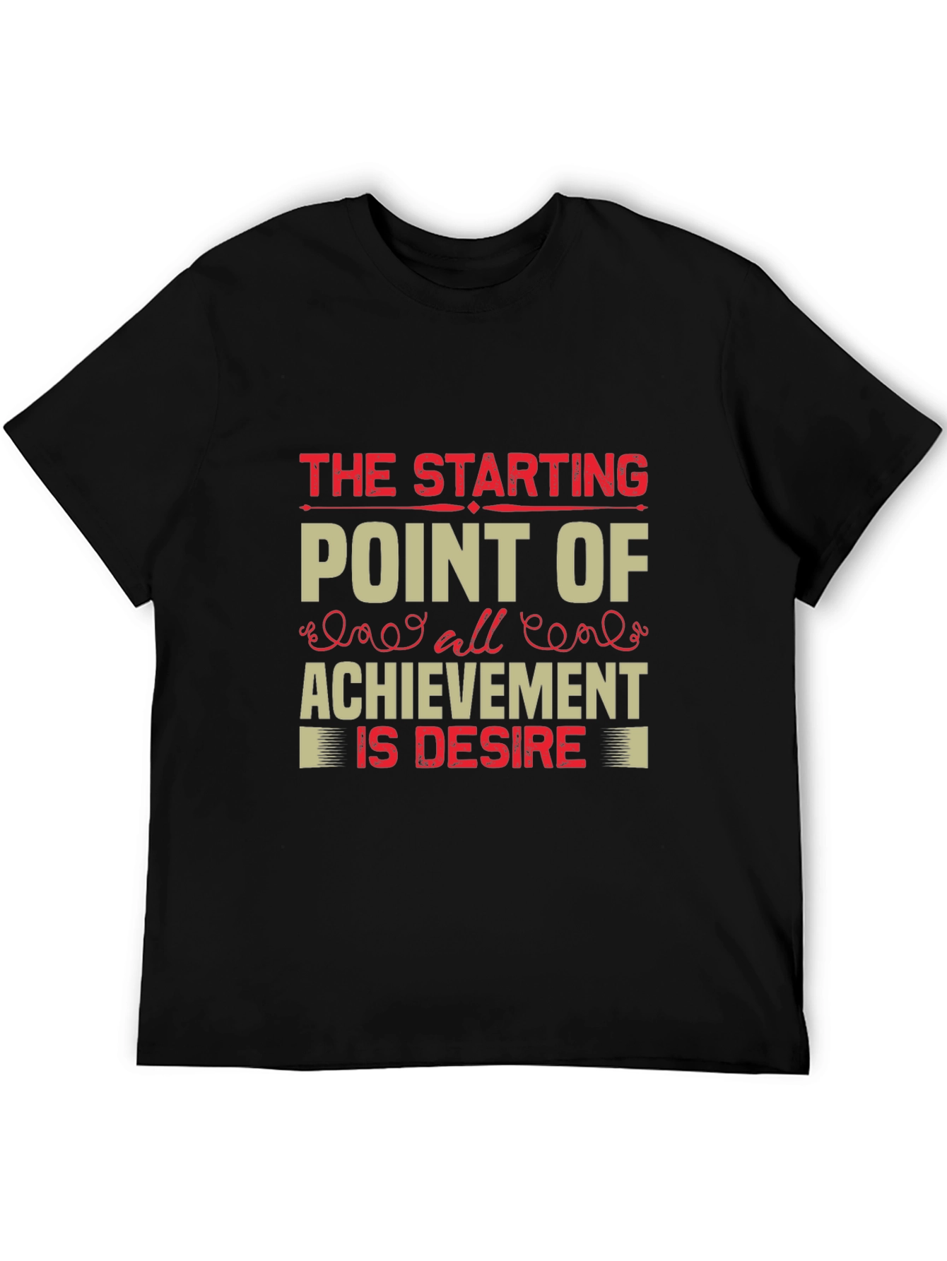 Motivational Graphic Tee: Starting Point of Achievement