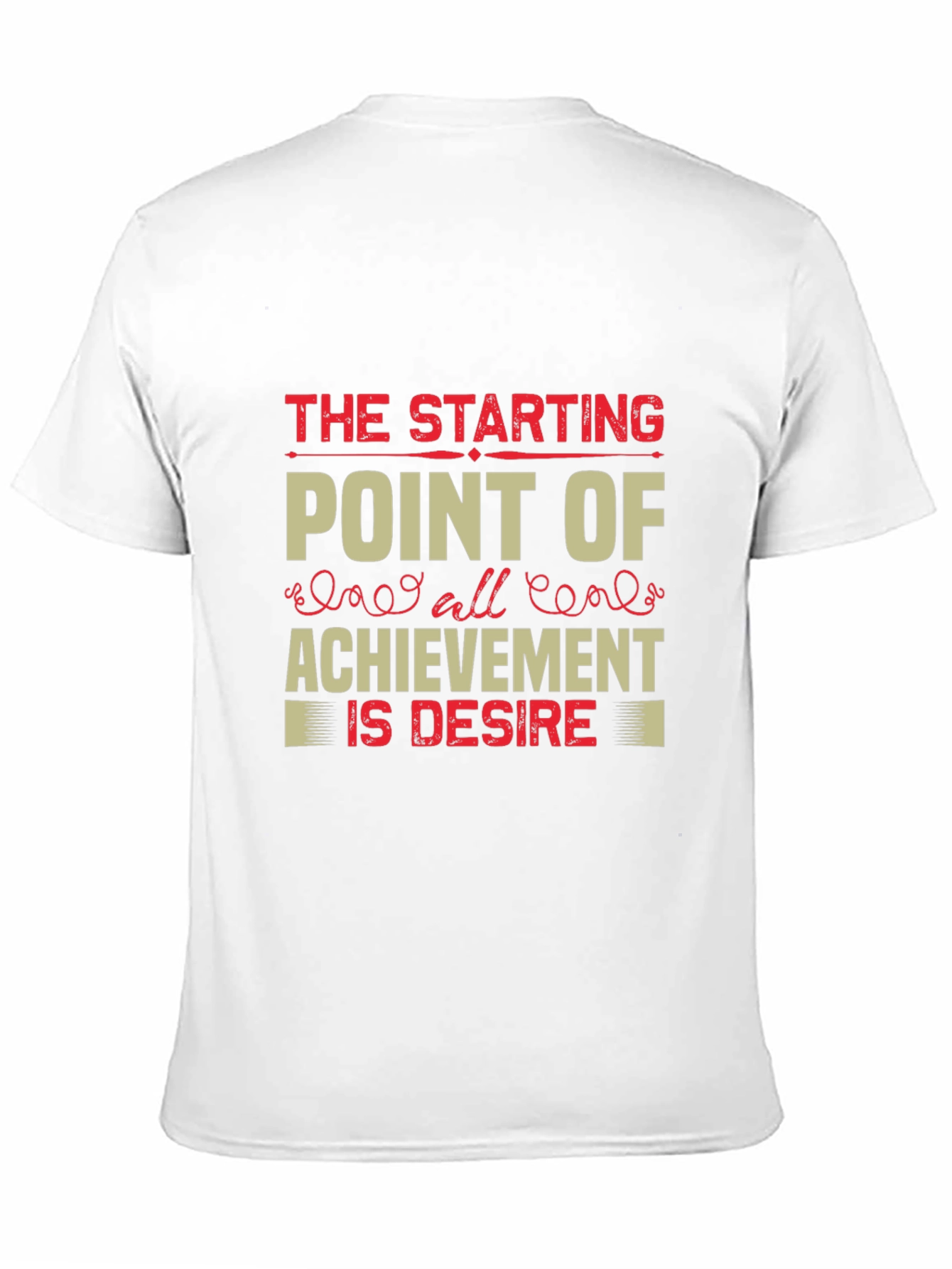 Motivational Graphic Tee: Starting Point of Achievement