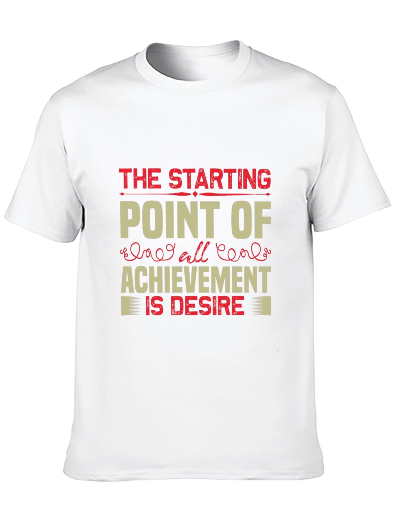 Motivational Graphic Tee: Starting Point of Achievement
