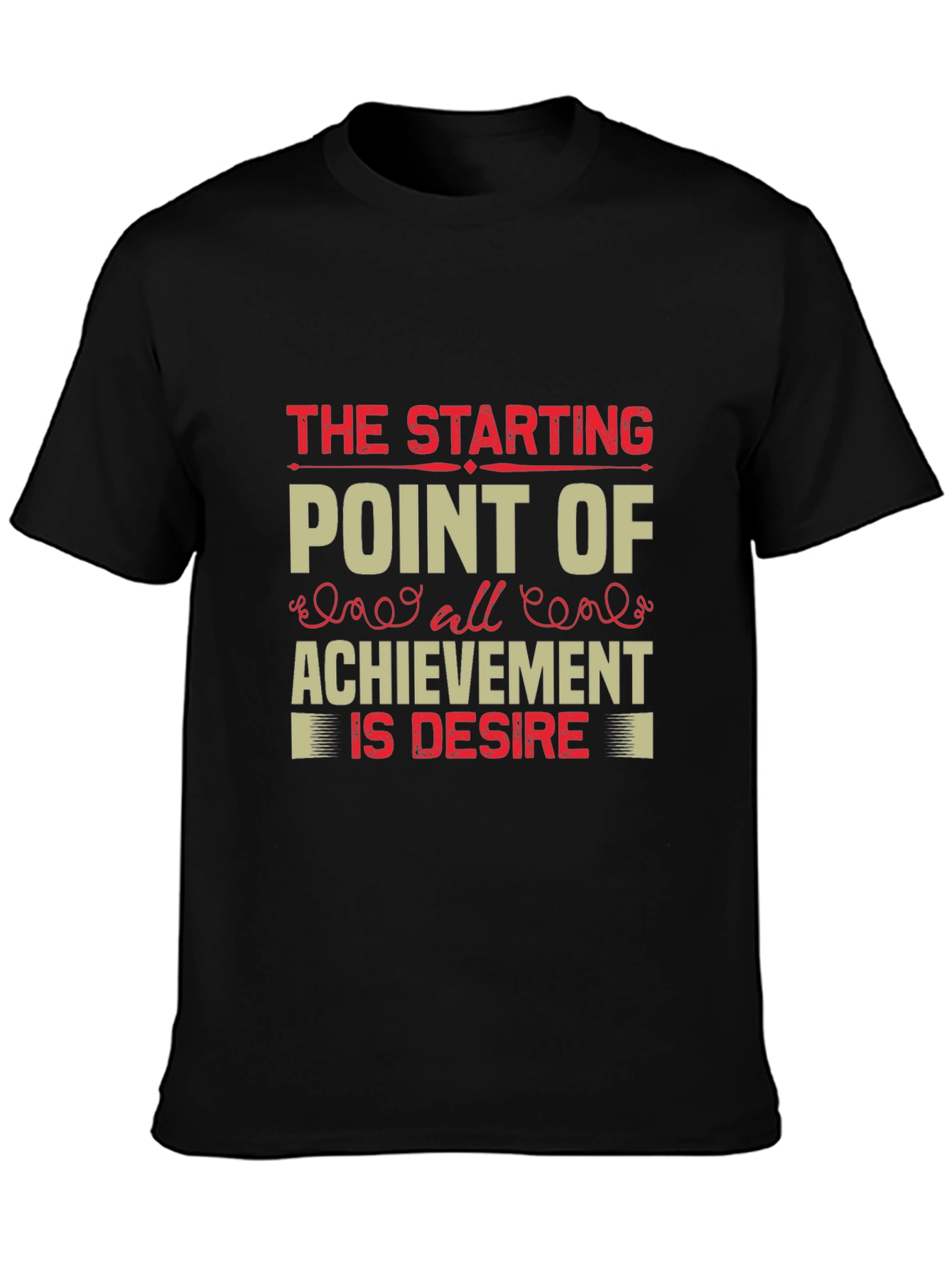 Motivational Graphic Tee: Starting Point of Achievement