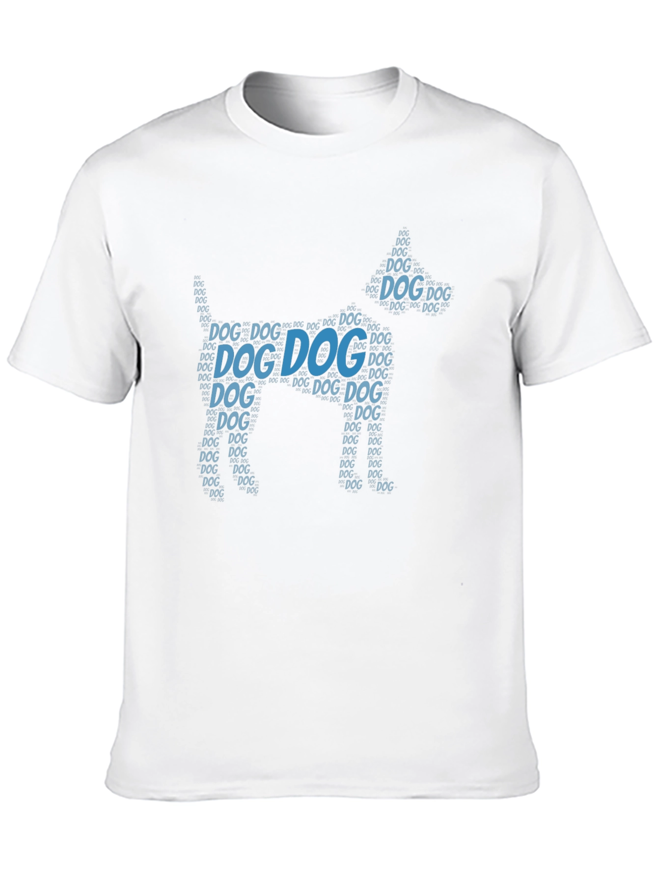 Dog Word Art Graphic Black T-Shirt