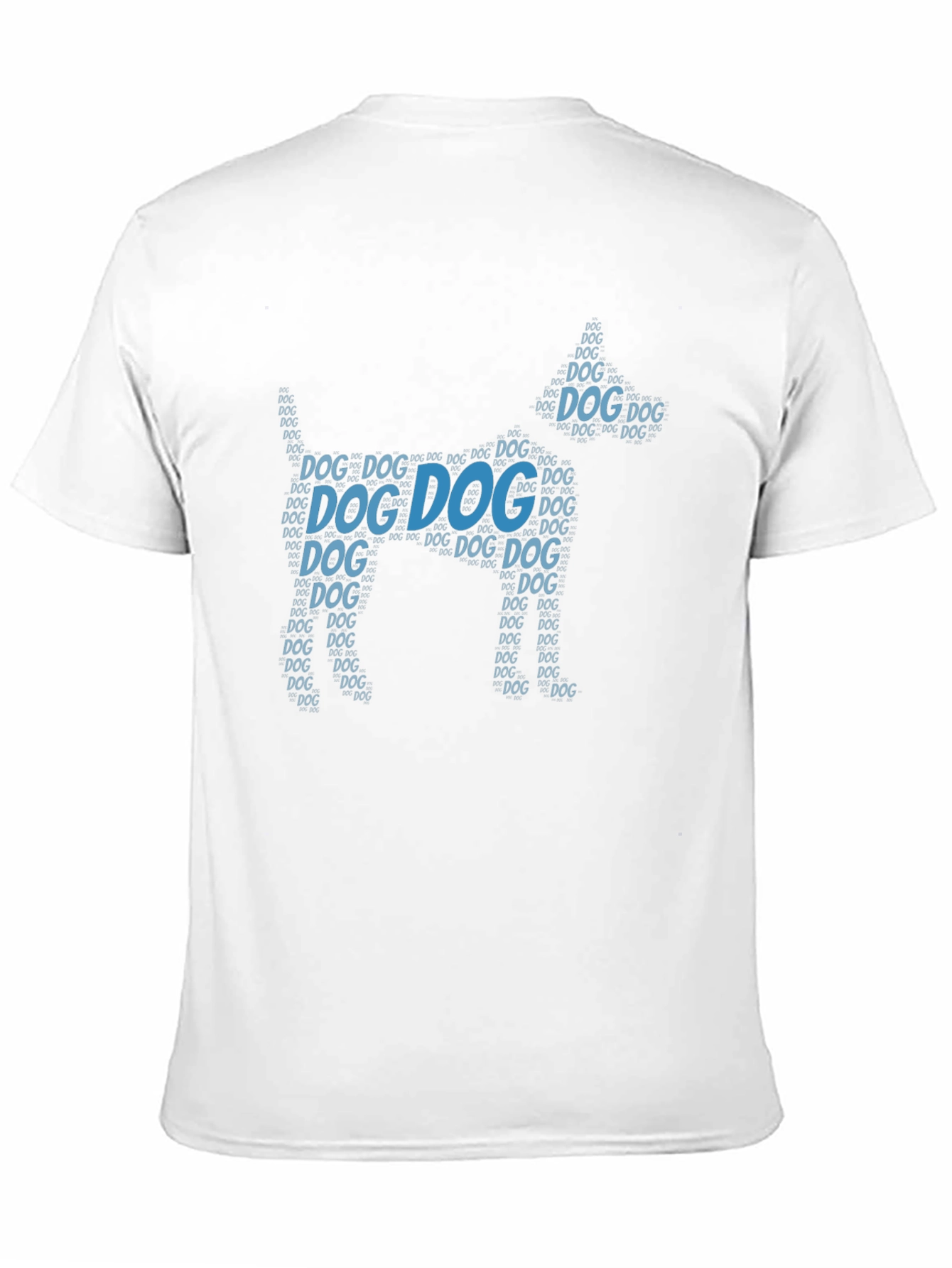 Dog Word Art Graphic Black T-Shirt