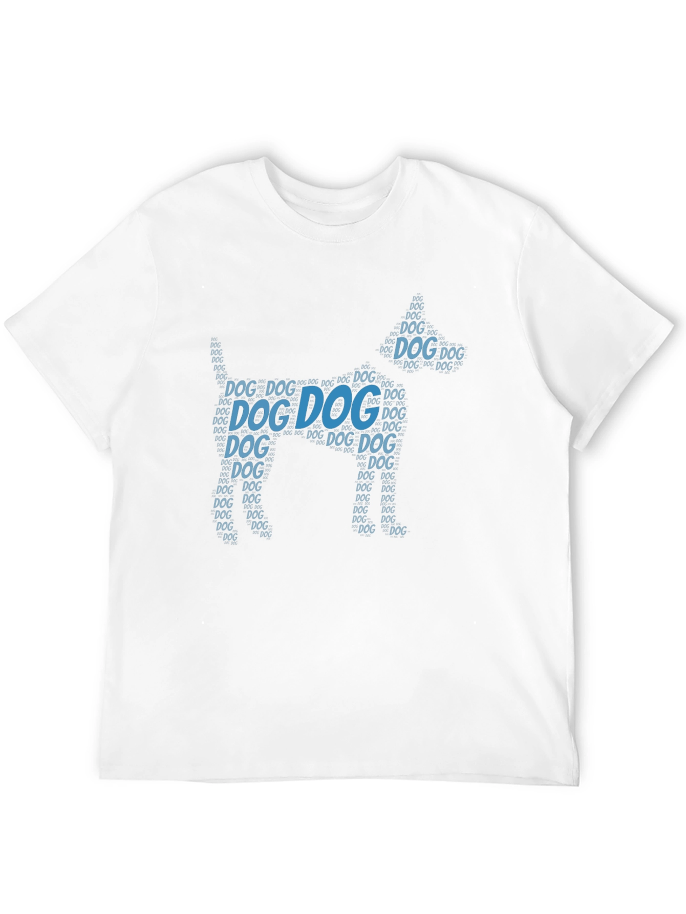 Dog Word Art Graphic Black T-Shirt